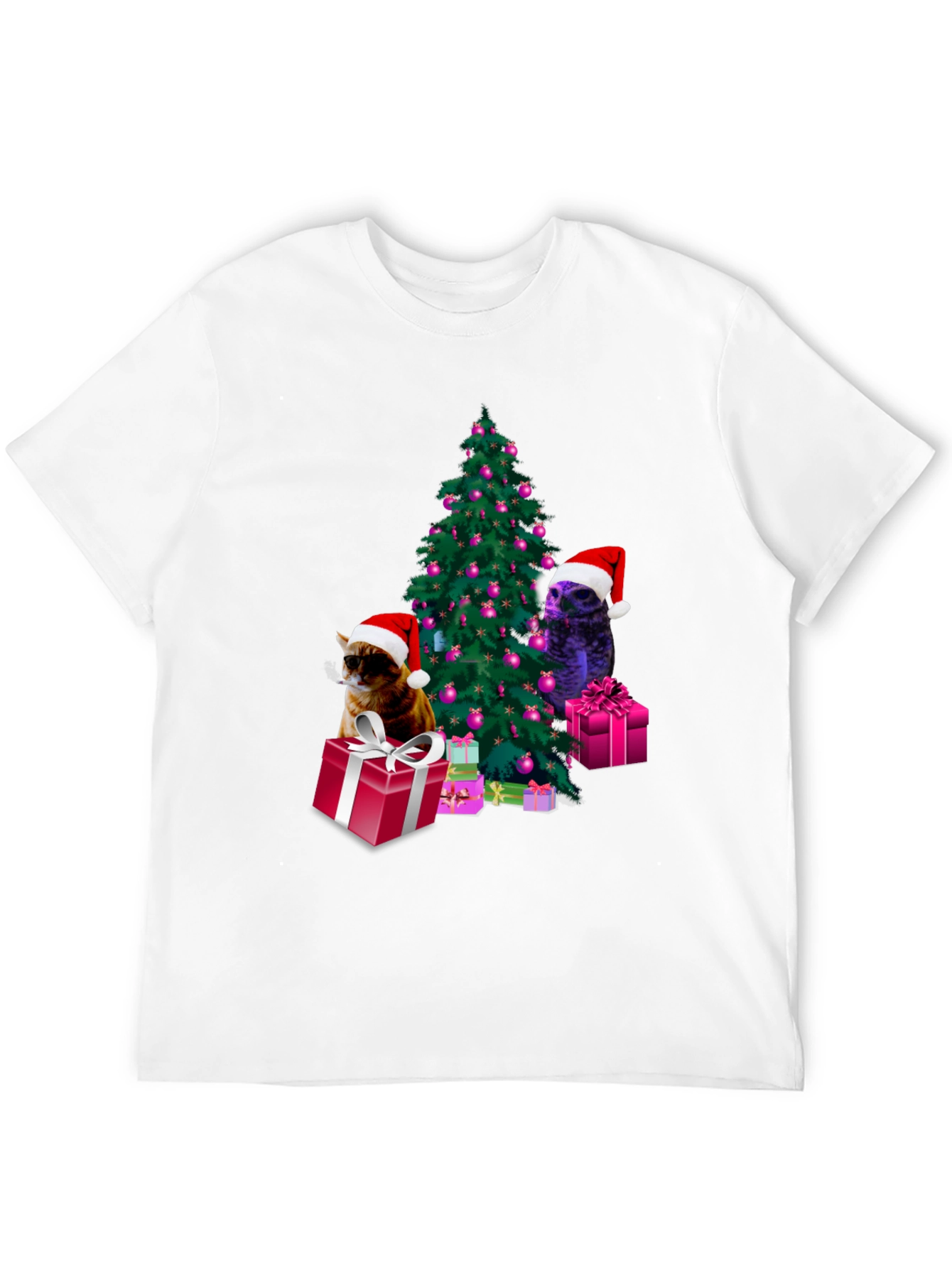 Festive Christmas Cats T-Shirt
