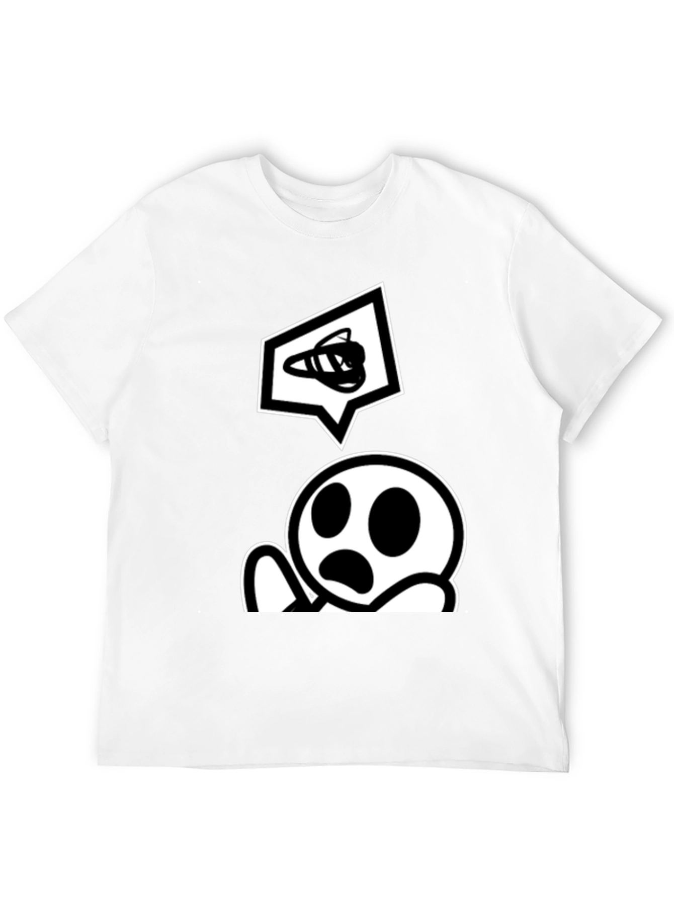 Cartoon Graphic T-Shirt - Classic Black Tee