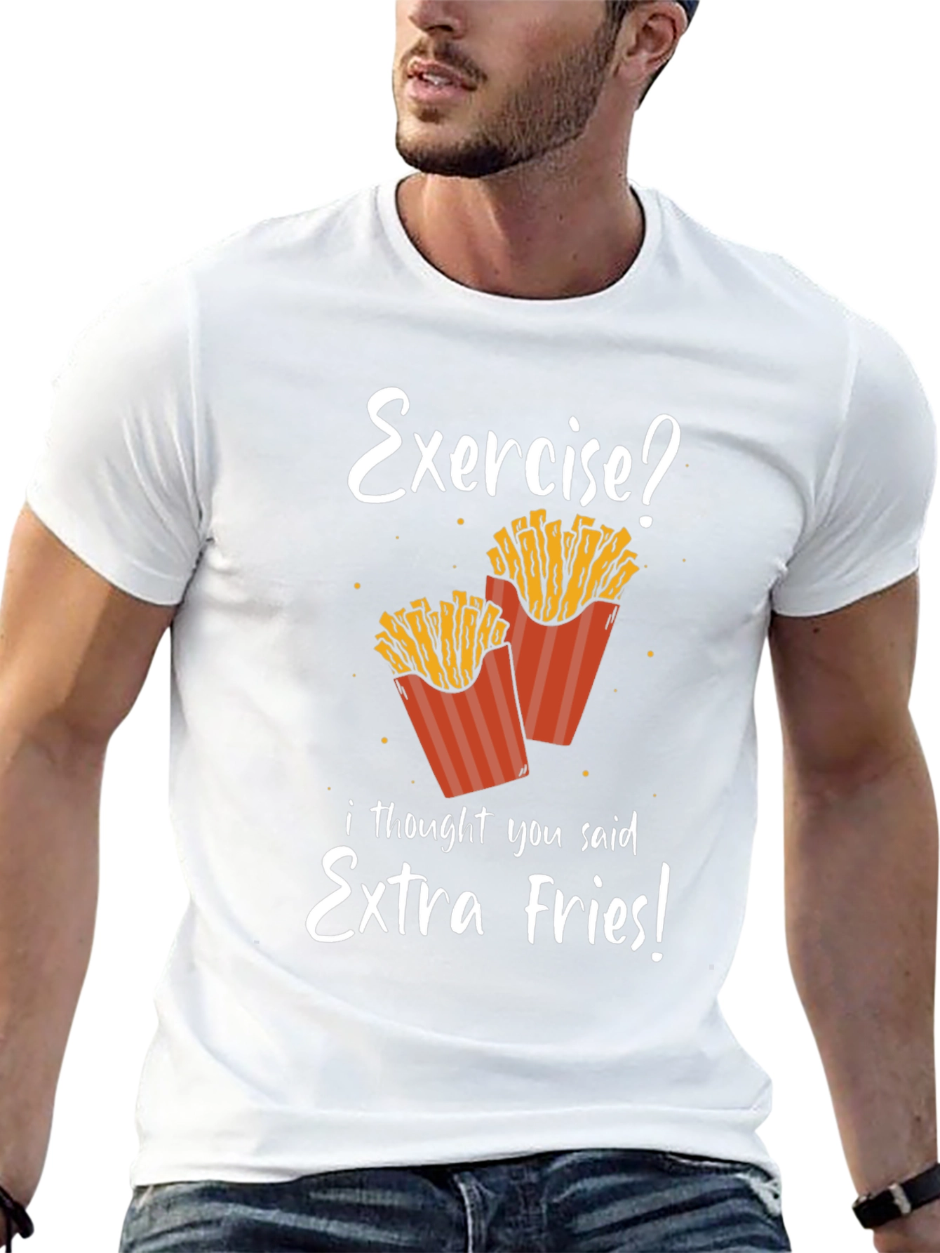 Extra Fries T-Shirt - Funny Foodie Tee