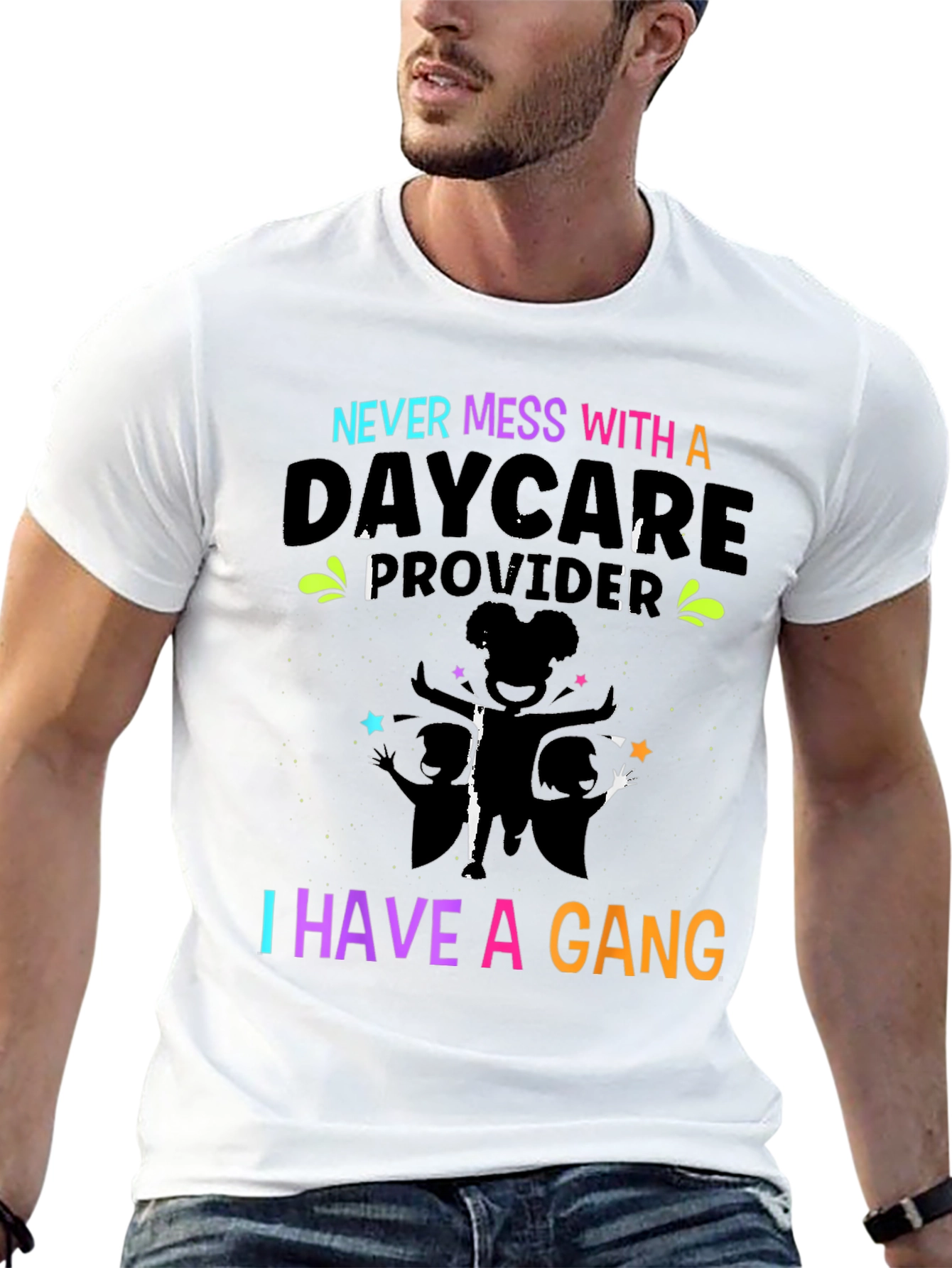 Daycare Provider Gang T-Shirt - Funny Teacher Tee