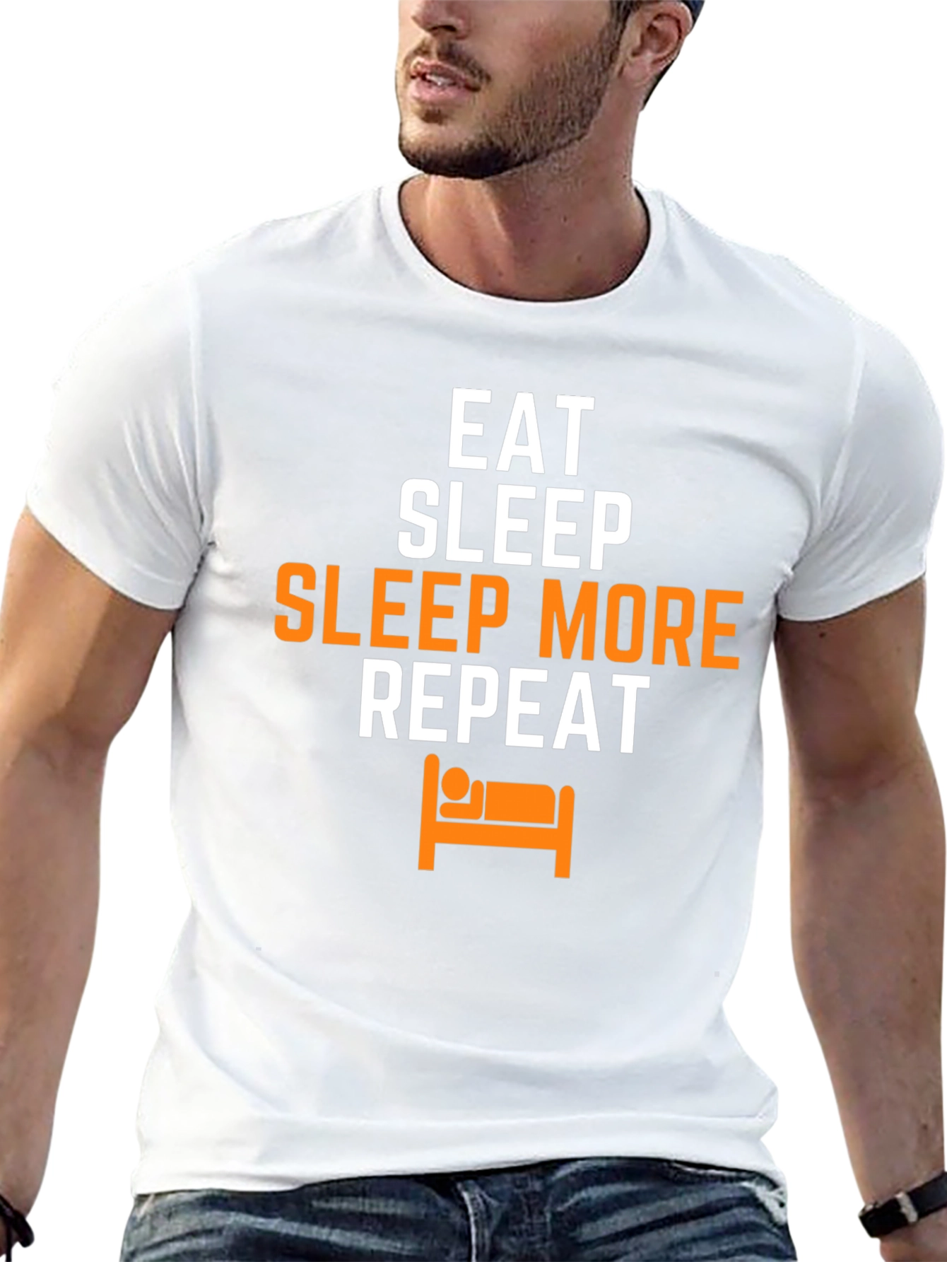 Eat Sleep Sleep More Repeat Graphic Tee