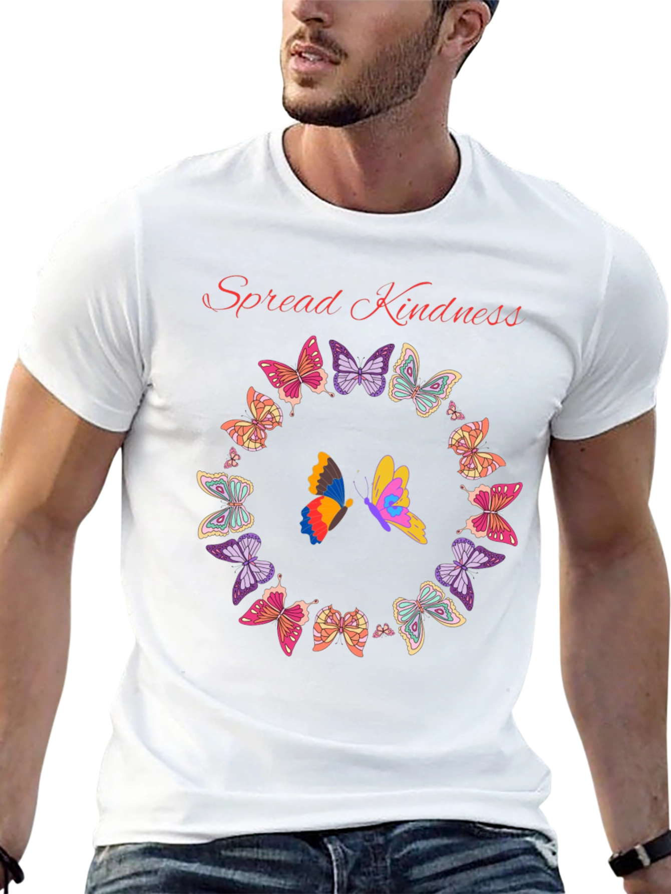 Kindness Butterfly Graphic Tee - Spread Positivity