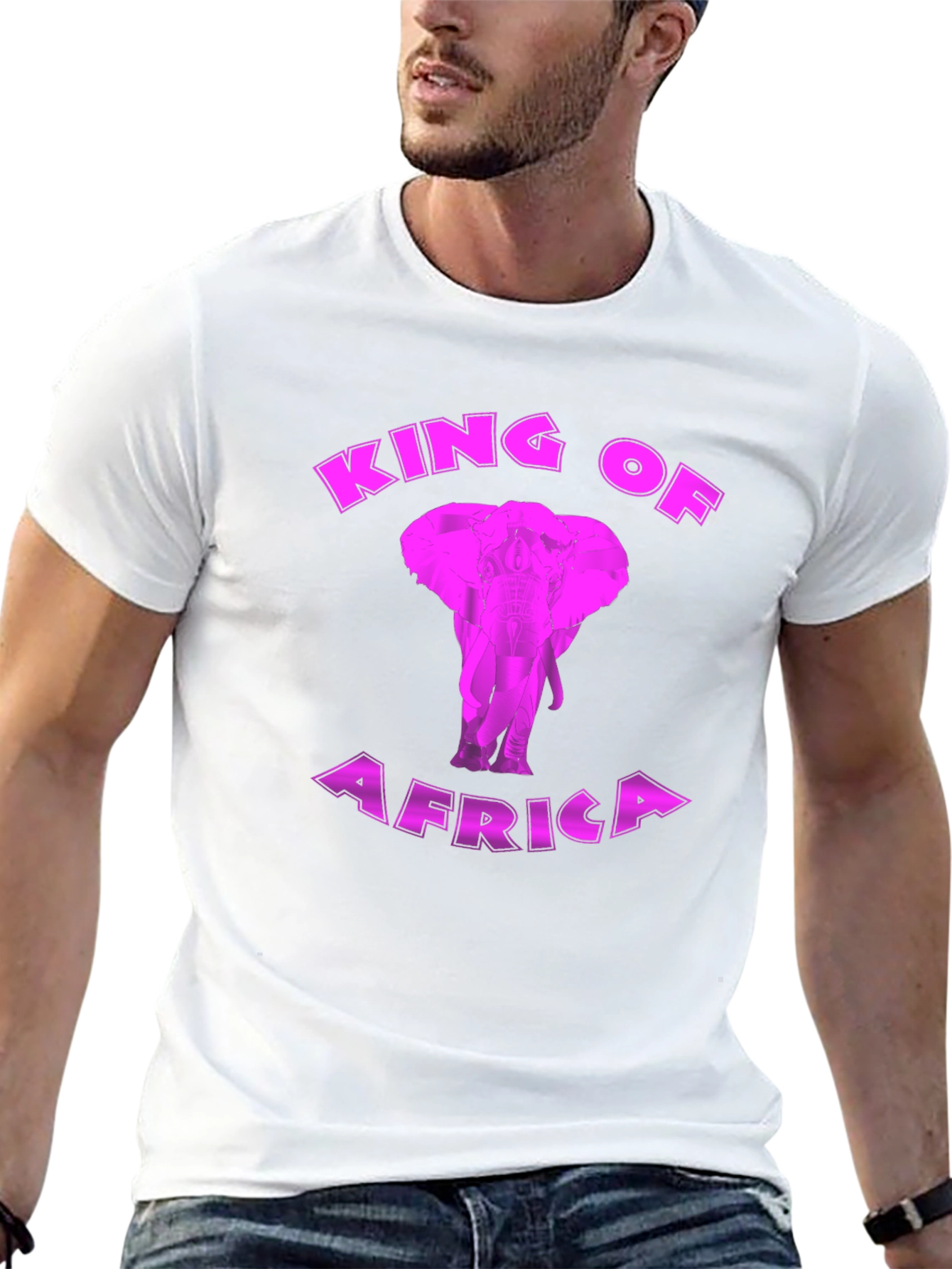 King of Africa Elephant Graphic Tee