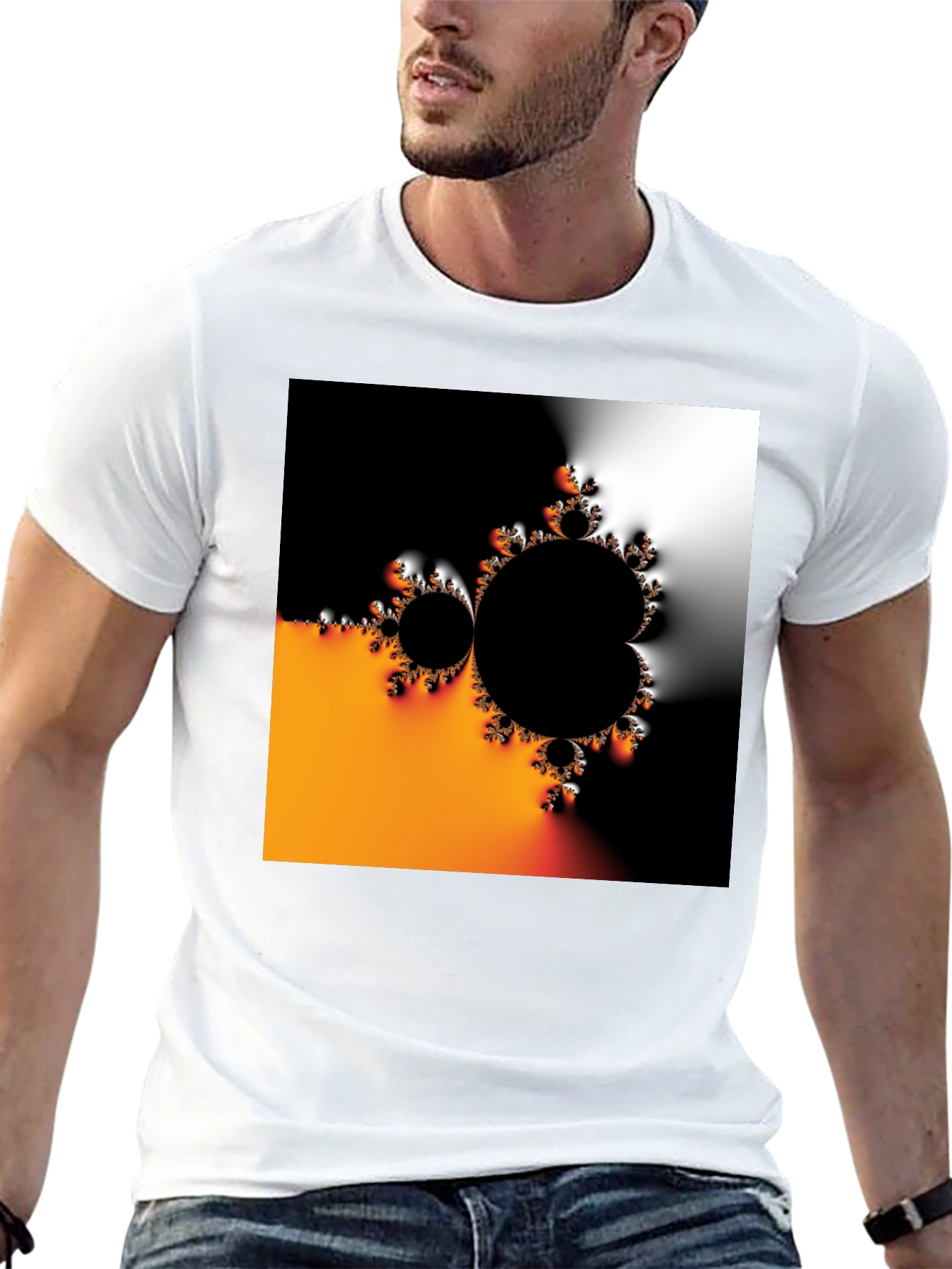 Abstract Design Tee - Black Graphic T-Shirt
