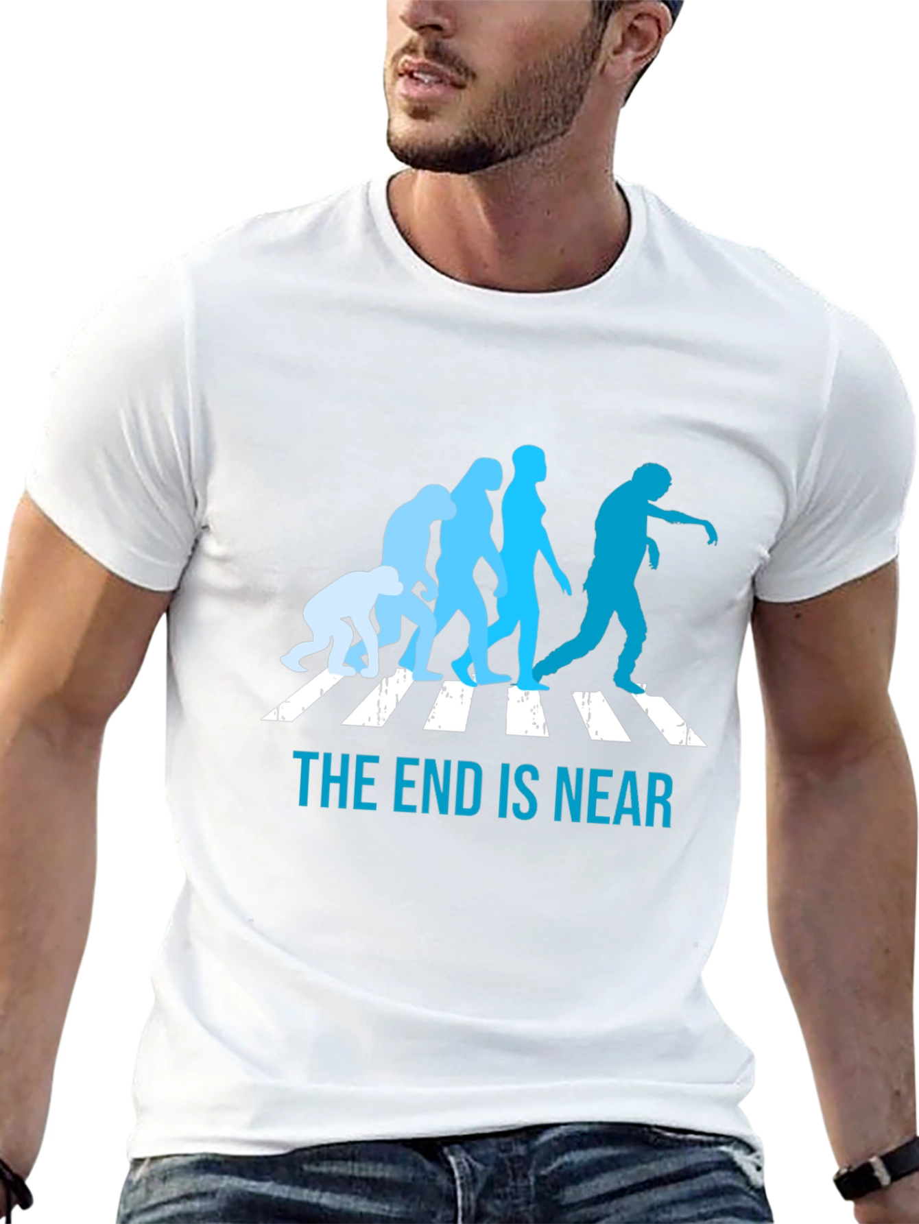 The End is Near Zombie Evolution Graphic Tee