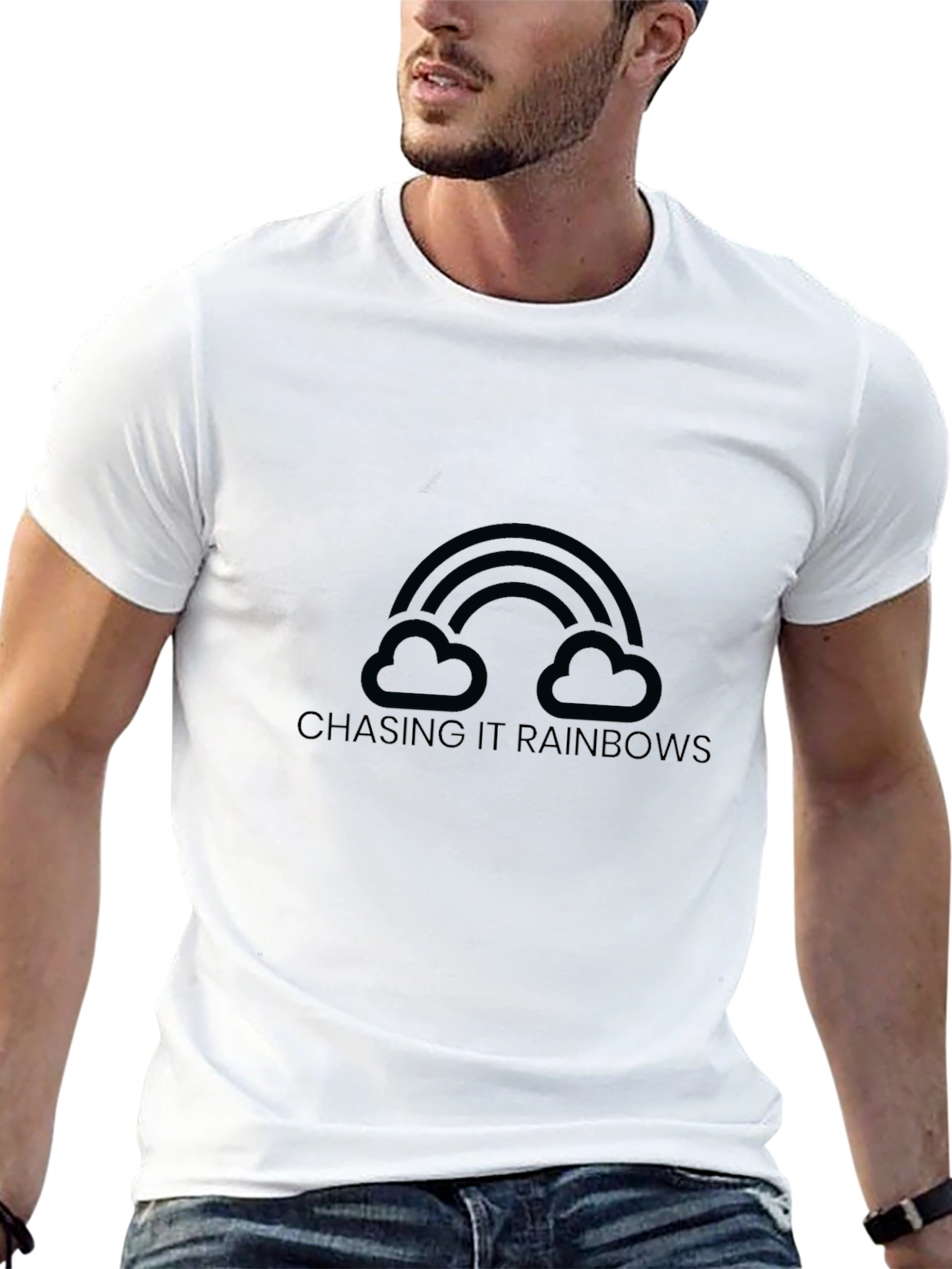 Chasing Rainbows Graphic Tee - Soft Cotton Blend