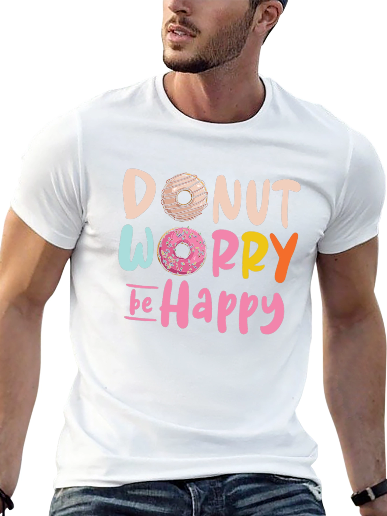 Donut Worry Be Happy Graphic Tee