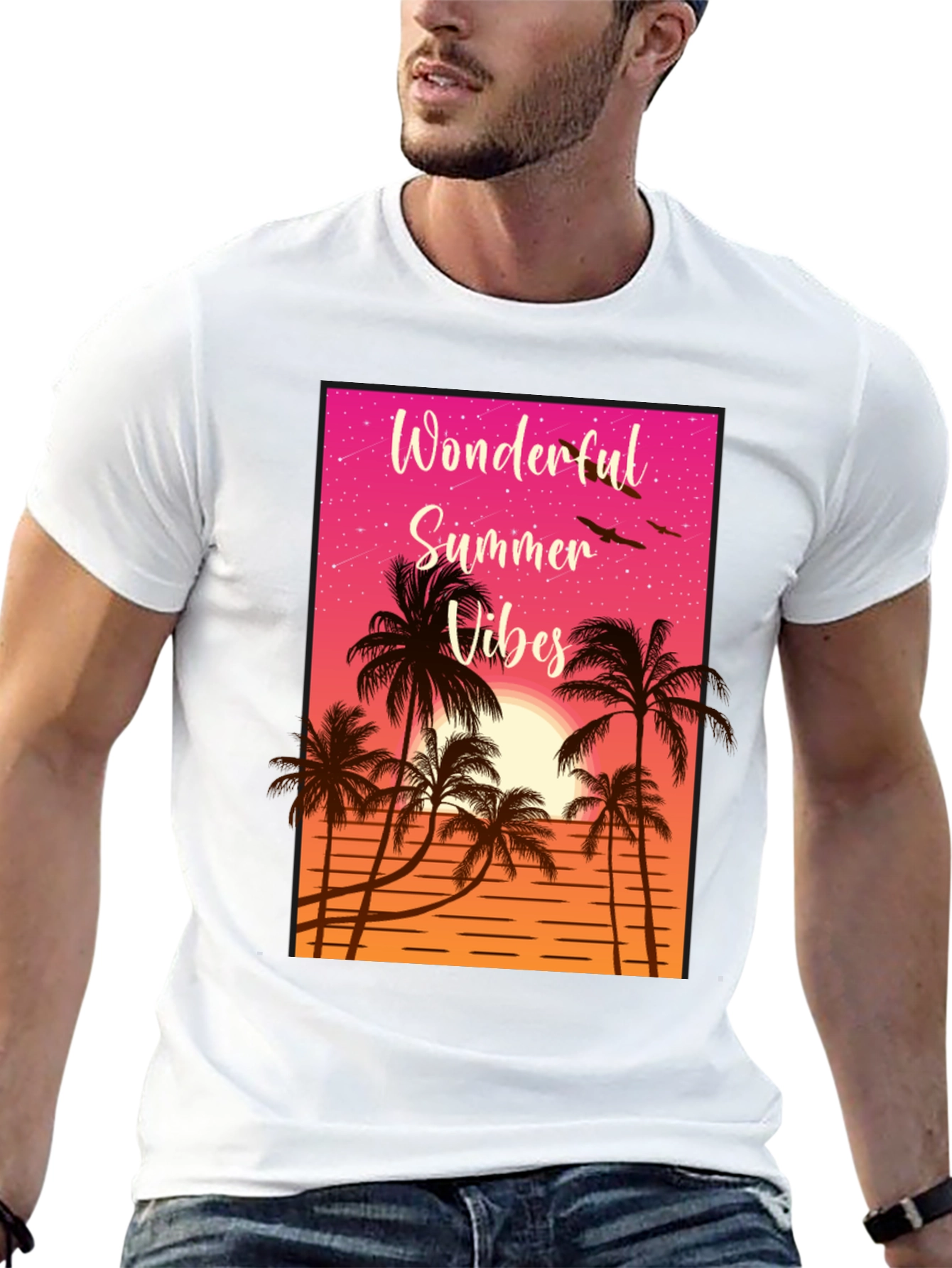 Wonderful Summer Vibes Graphic T-Shirt