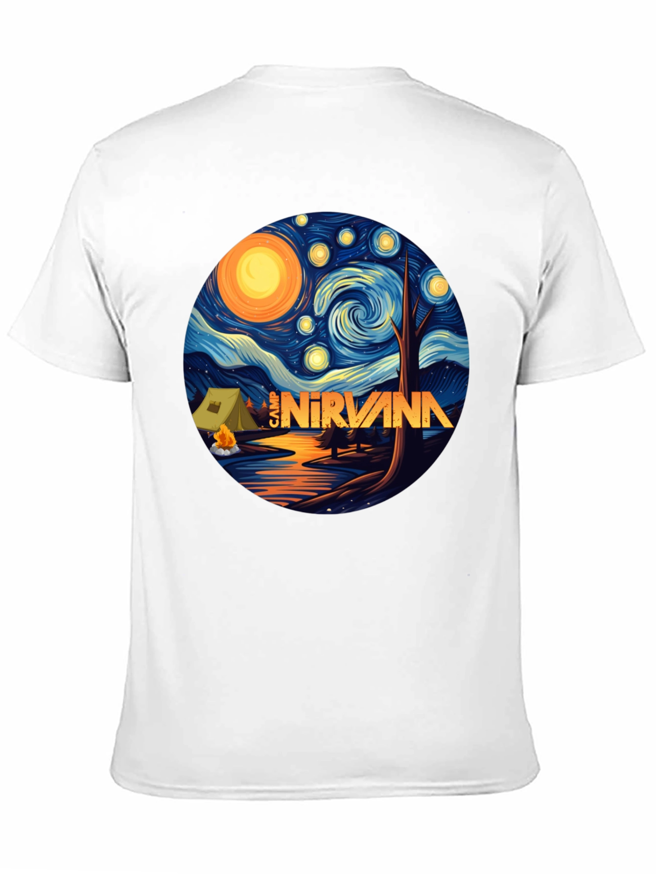 Camp Nirvana Starry Night T-Shirt