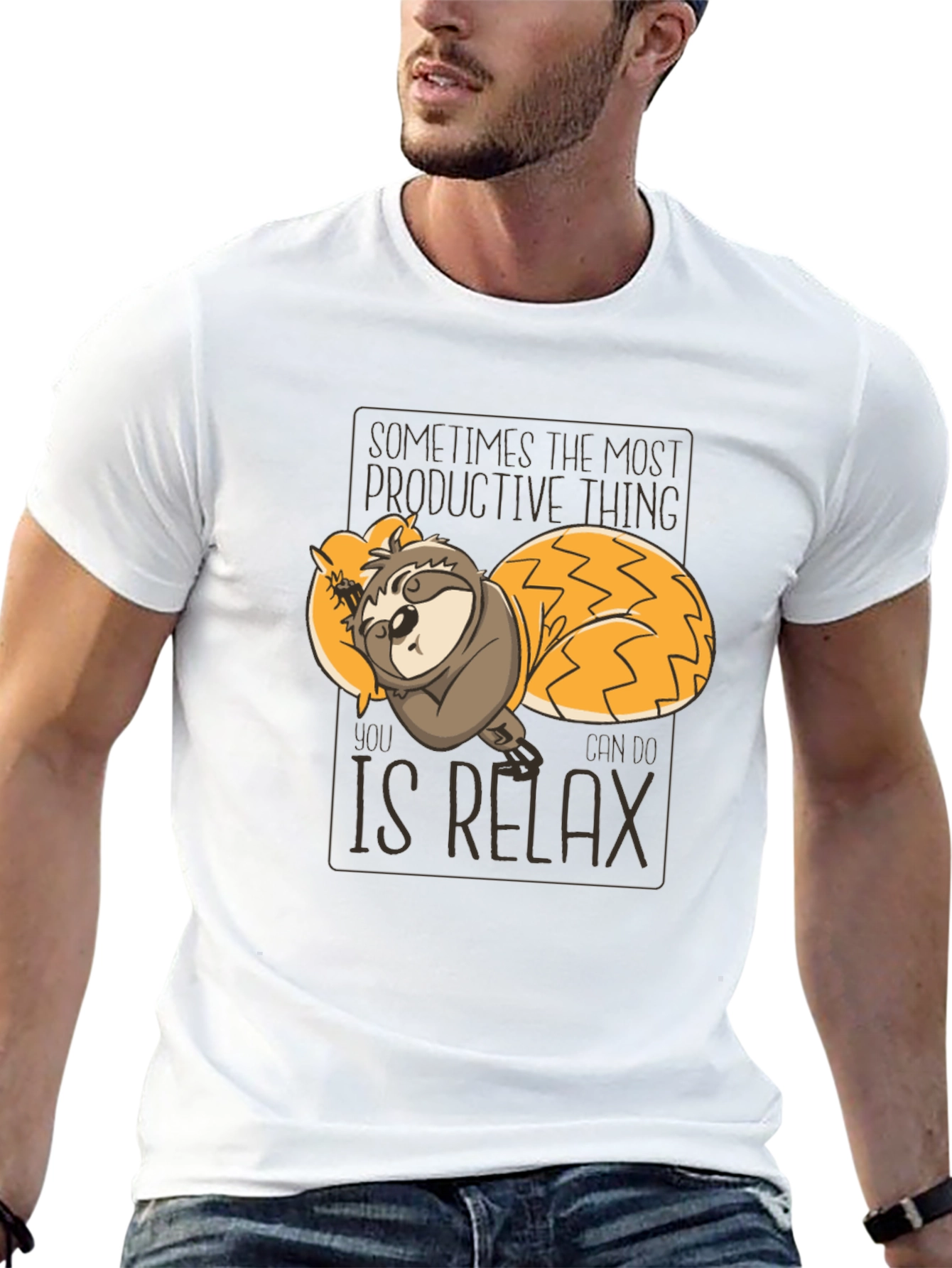 Relax Sloth Graphic Tee - Comfortable & Stylish