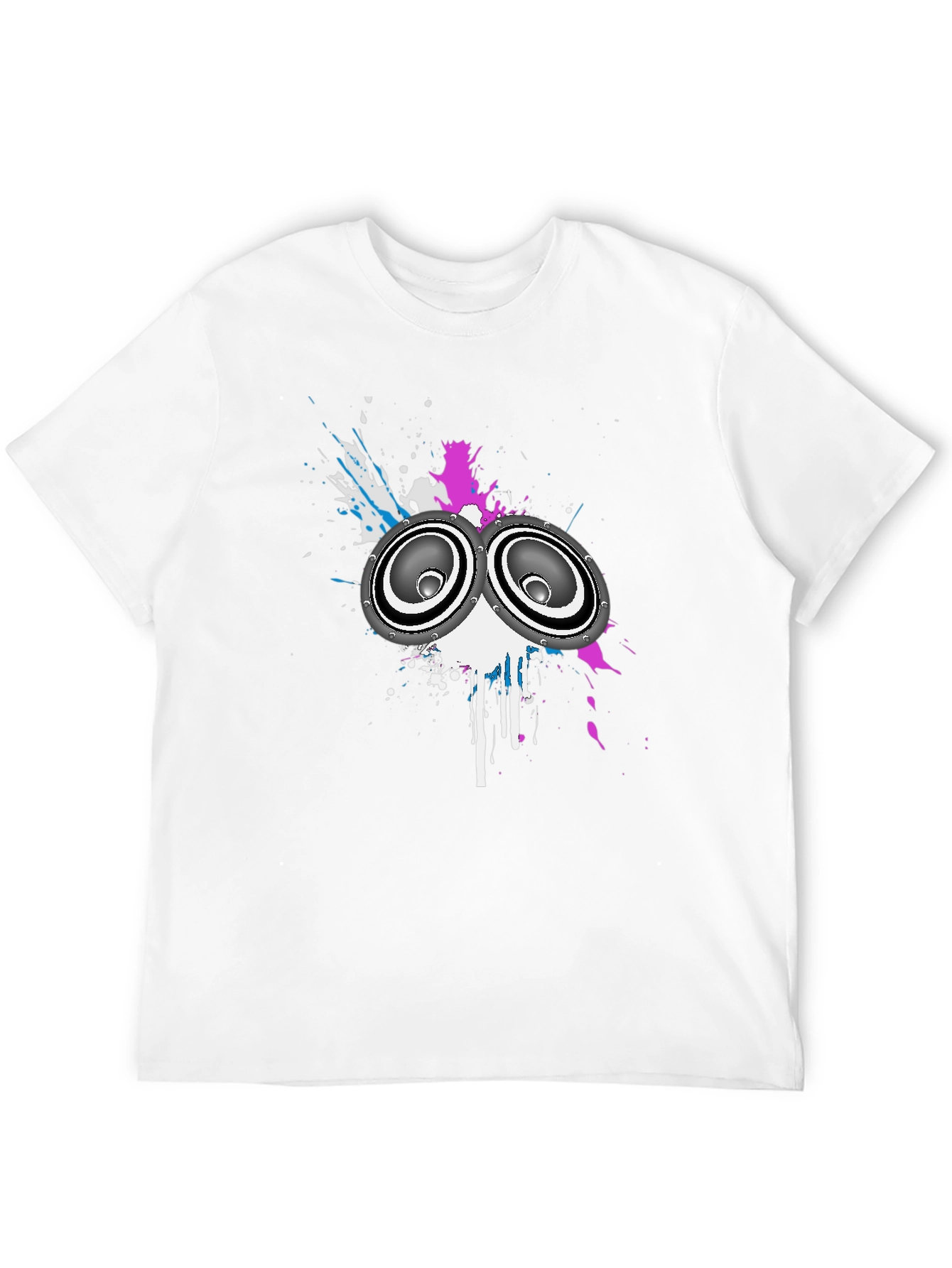 Speaker Graphic Mens Black T-Shirt