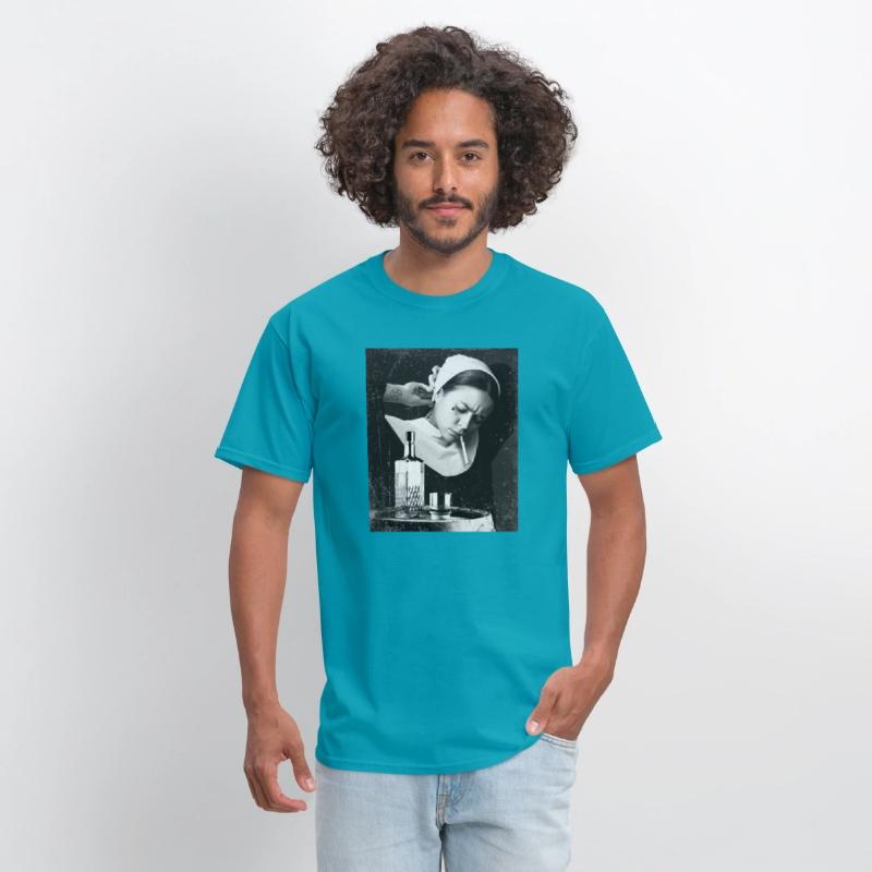 Bad Nun Whiskey and Zigarette Retro Design