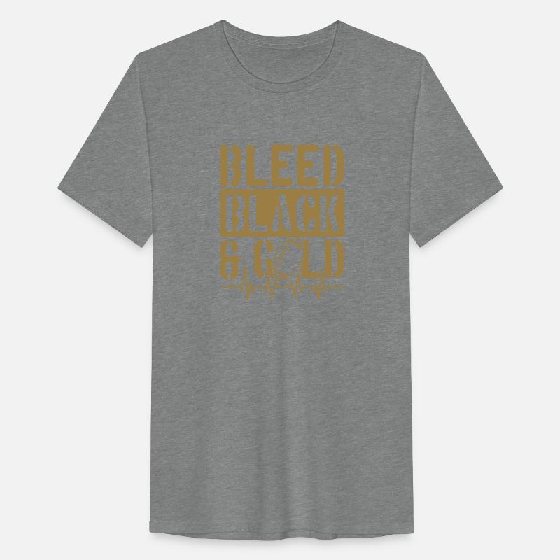 Bleed Black and Gold Group School Football Sports