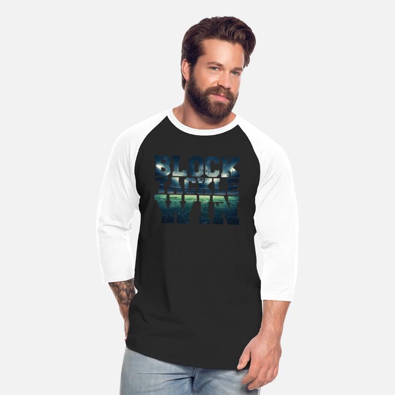 Block Tackle Win T-Shirt Football Champion Tee