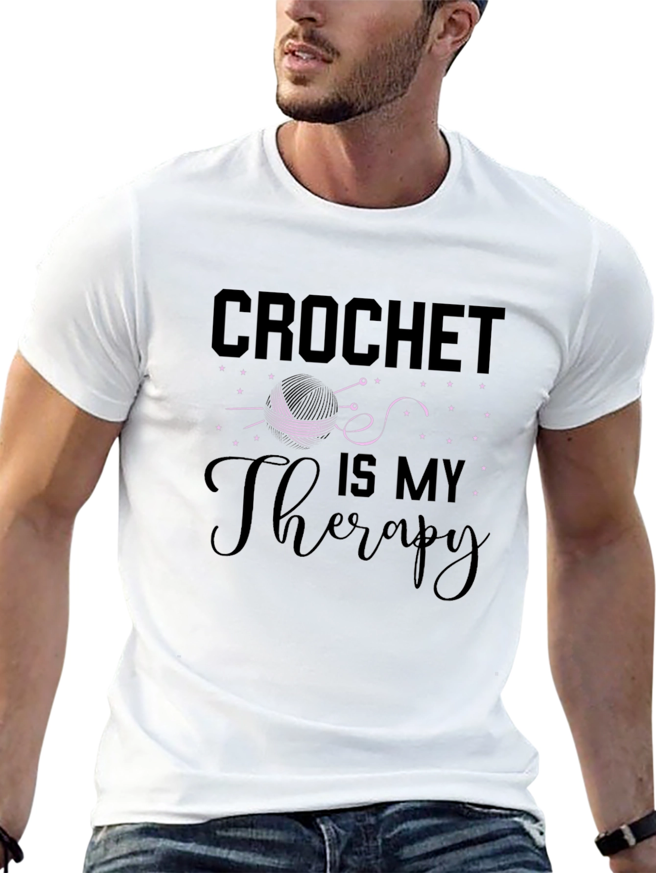 Crochet Is My Therapy Graphic Tee