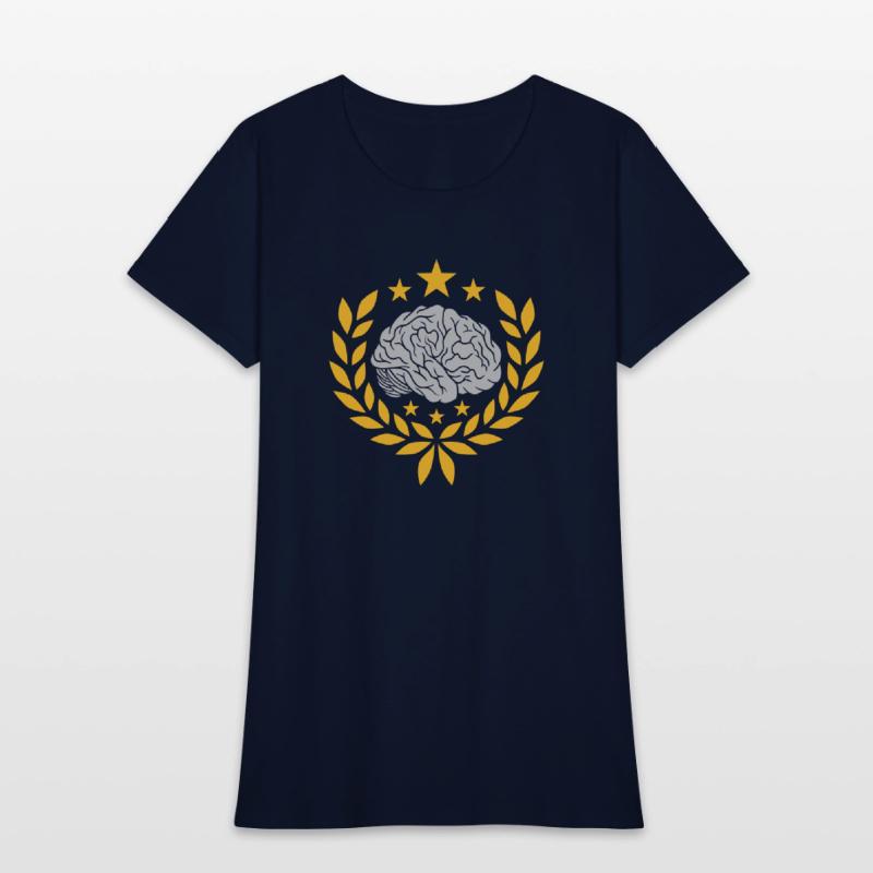 brain laurel wreath stars