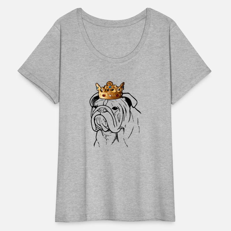 Bulldog Wearing Crown
