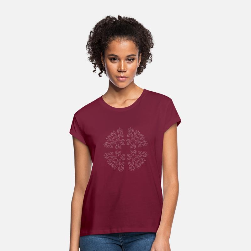 Circular pattern in form of mandala with flower