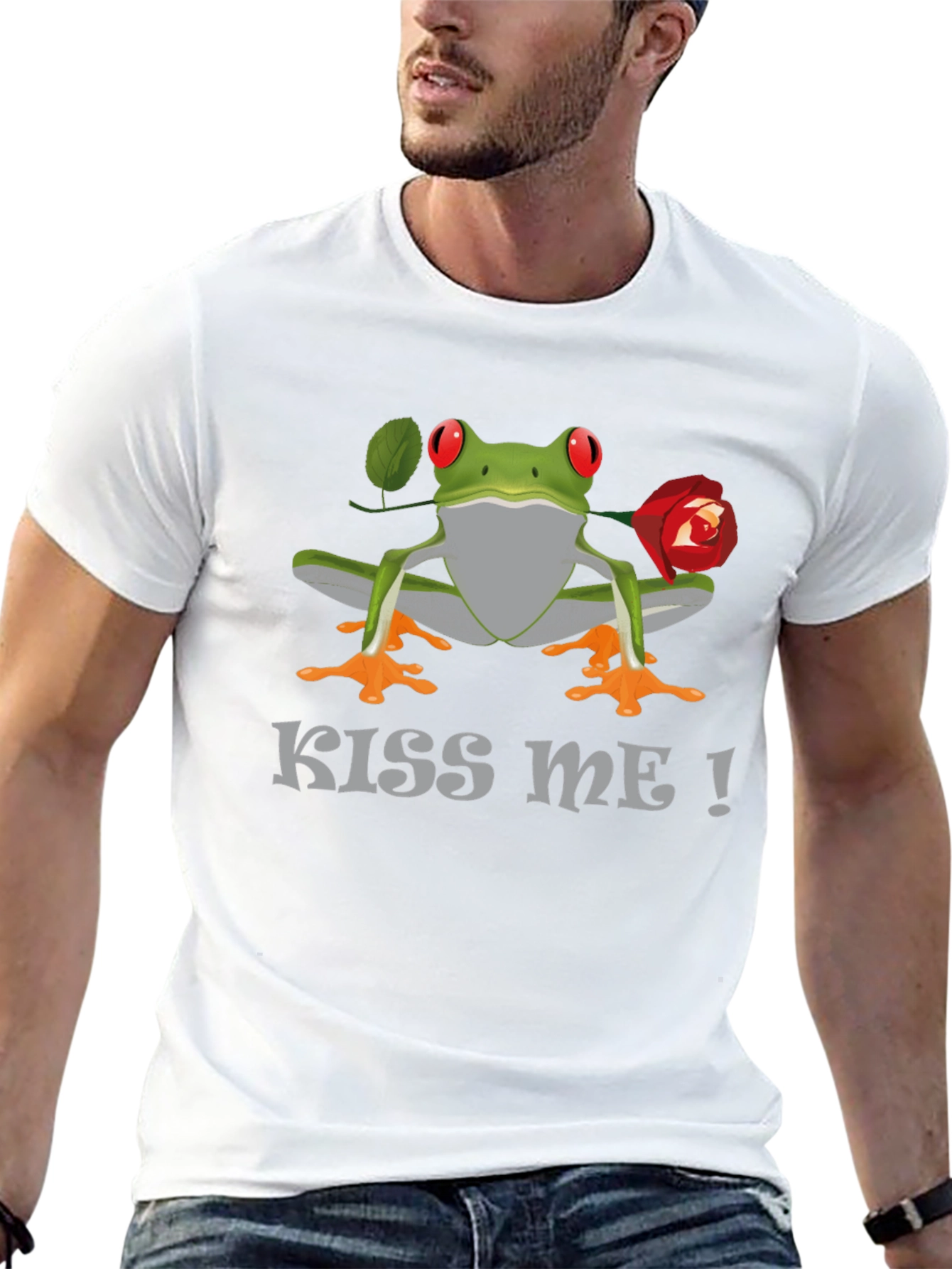 Kiss Me Frog T-Shirt - Funny Animal Tee