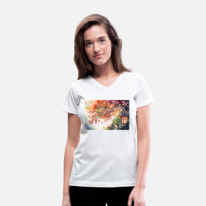 Colorful Watercolor Forest Canopy