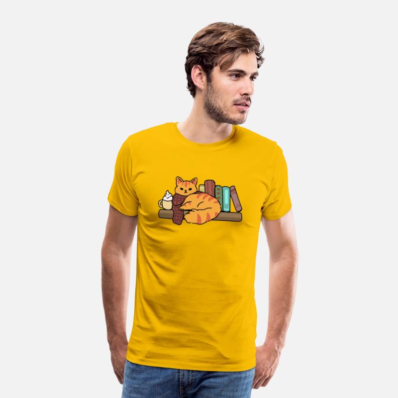 Cozy cat with books