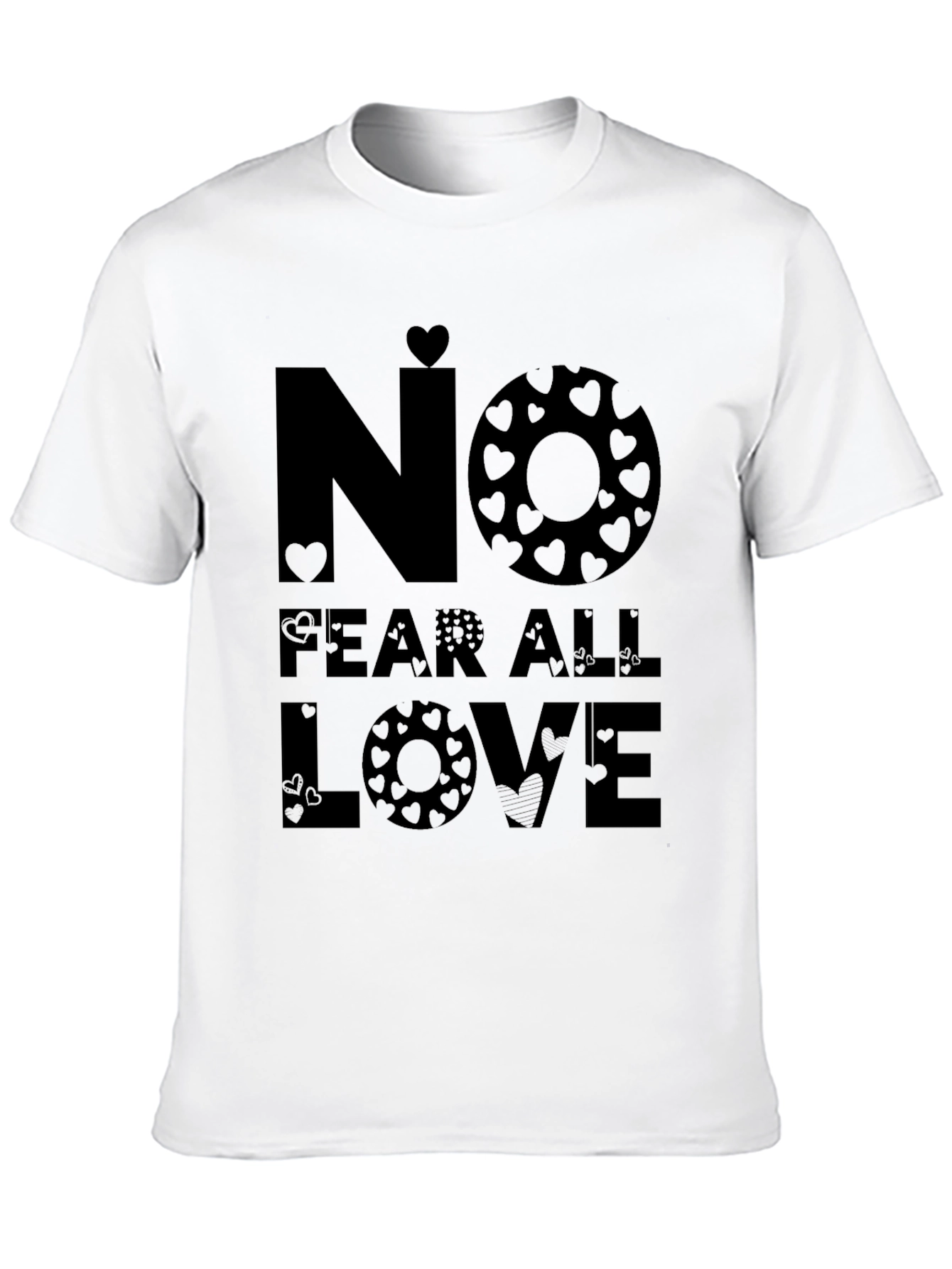 No Fear All Love Graphic T-Shirt - Black