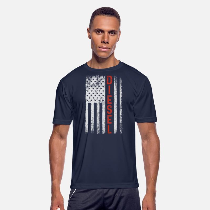 Diesel American Flag USA Mechanic Trucker Gift