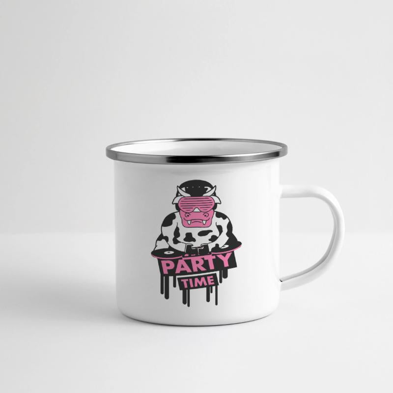DJ Club Music Party Time Funny Milk Cow Graffiti