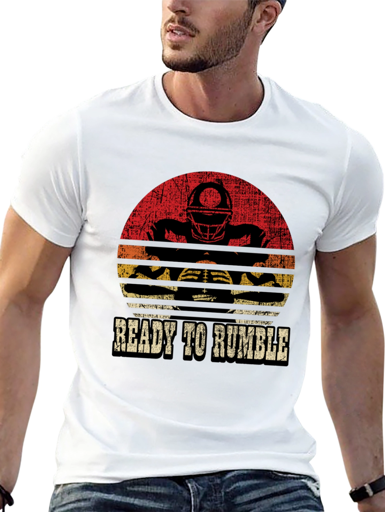 Ready to Rumble Football Graphic T-Shirt
