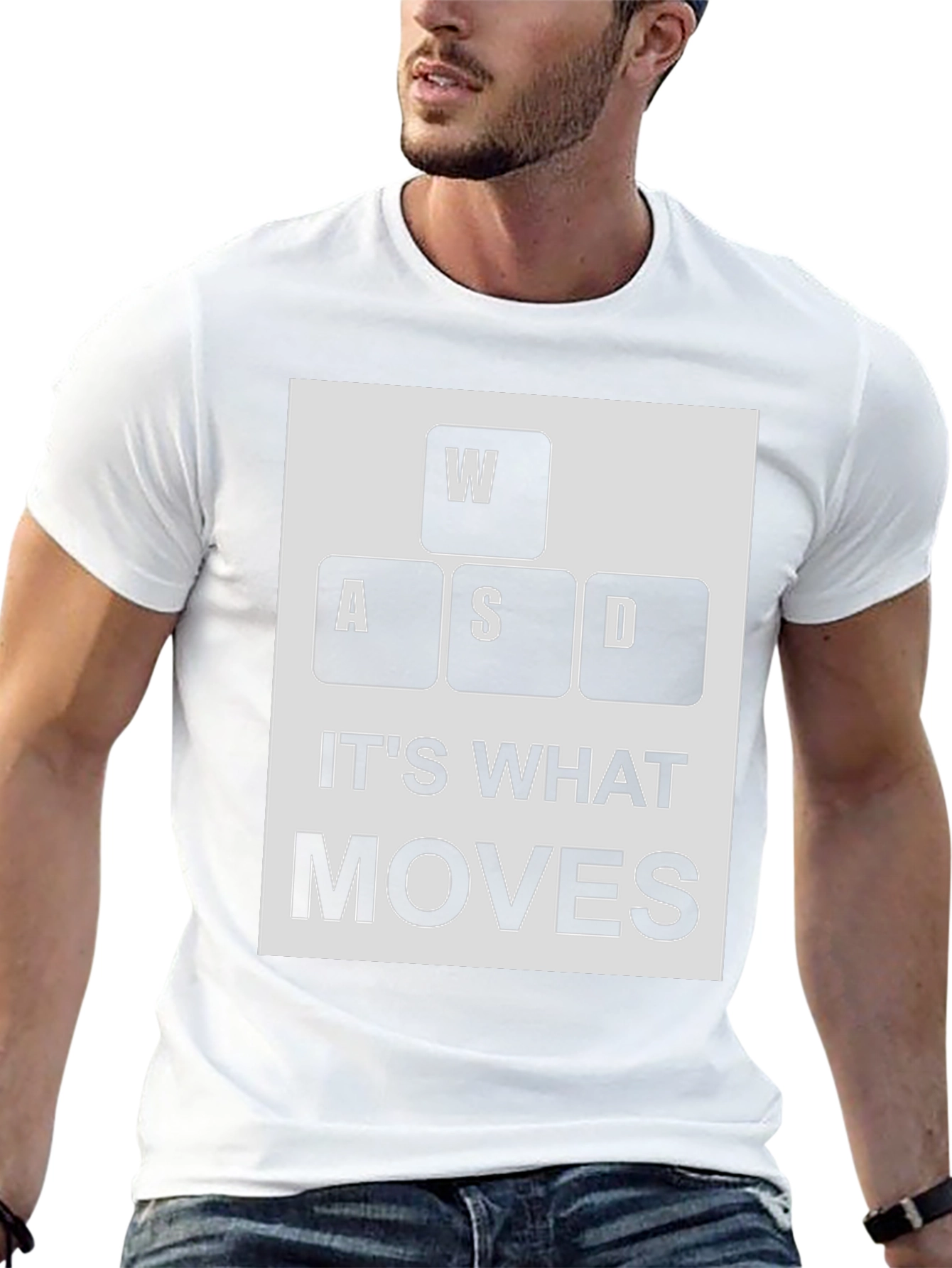 WASD Keys T-Shirt - Gamer Movement Tee