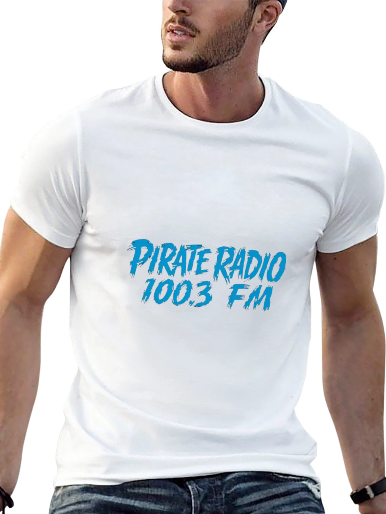 Pirate Radio 100.3 FM Black T-Shirt