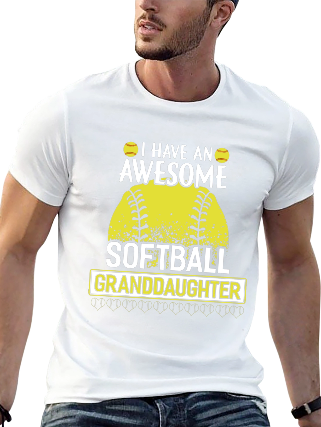 Awesome Softball Granddaughter T-Shirt