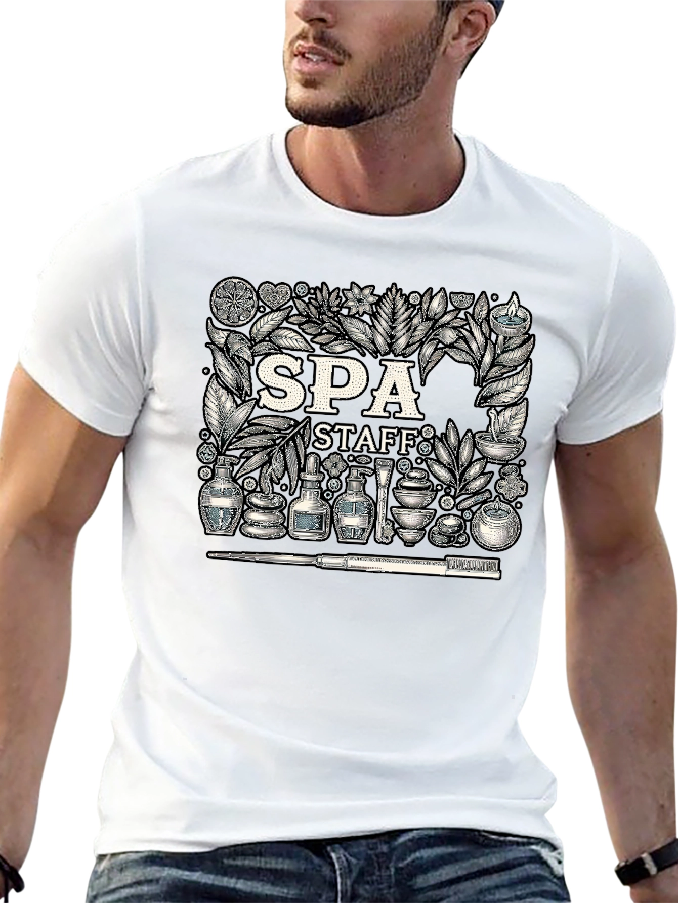 Spa Staff Graphic T-Shirt - Relax & Rejuvenate