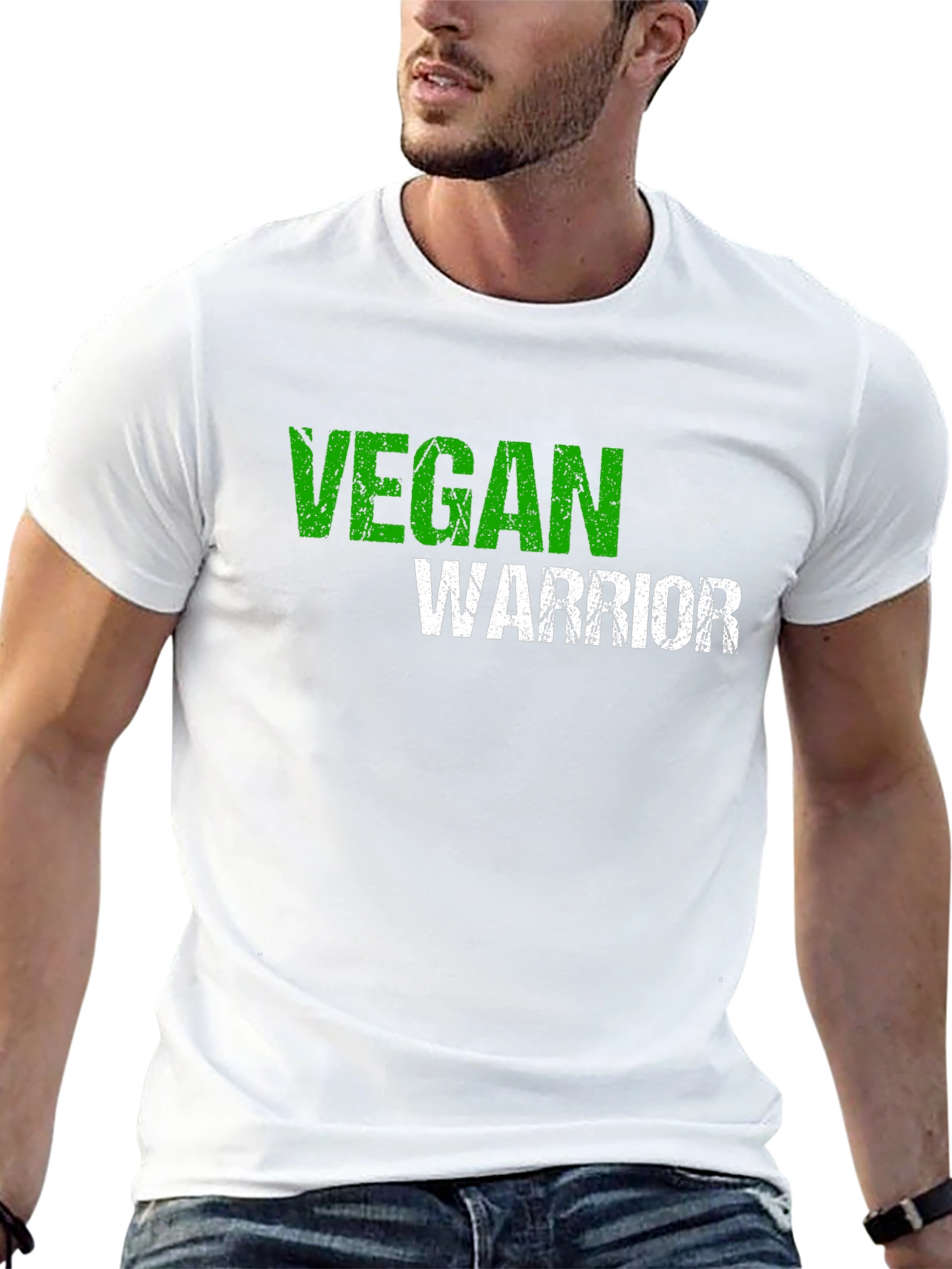 Vegan Warrior Graphic Tee - Black
