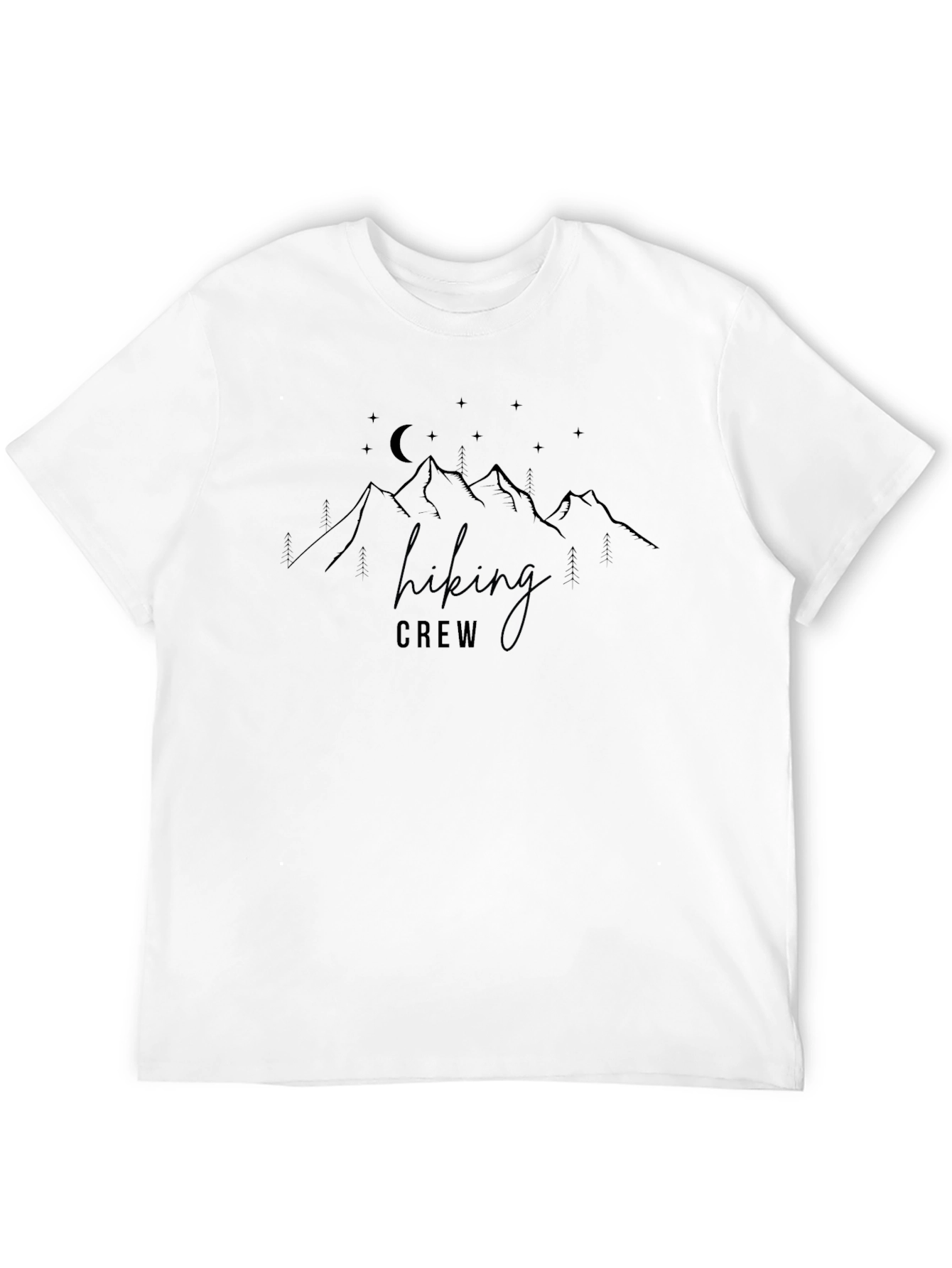 Hiking Crew Graphic Tee - Mountain Adventure Shirt
