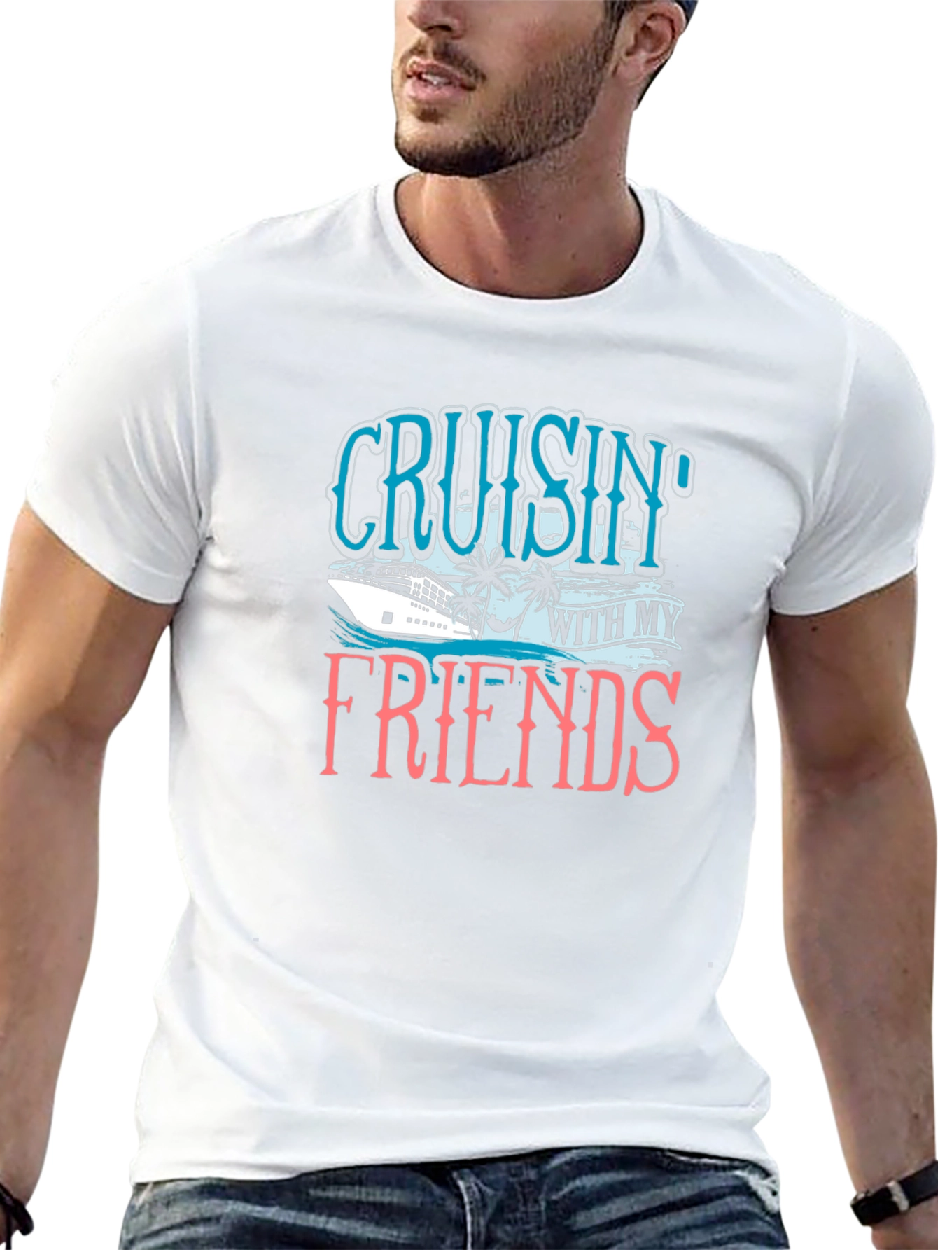 Cruisin With My Friends Black T-Shirt