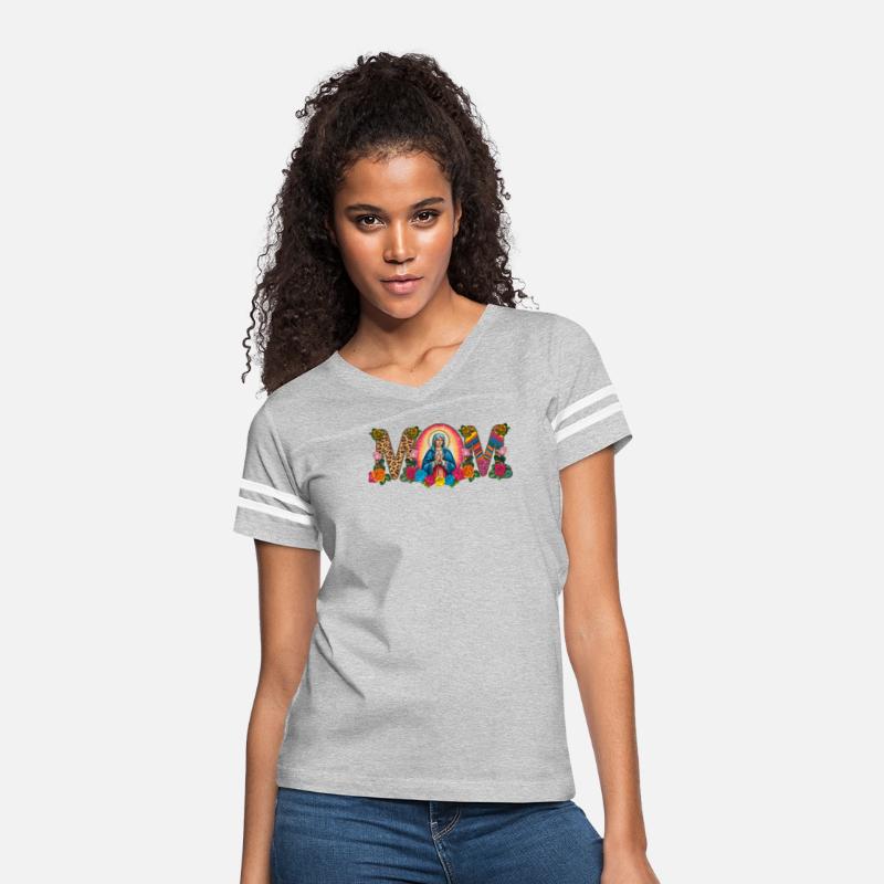 Floral Mom Mother Mary Leopard Rainbow