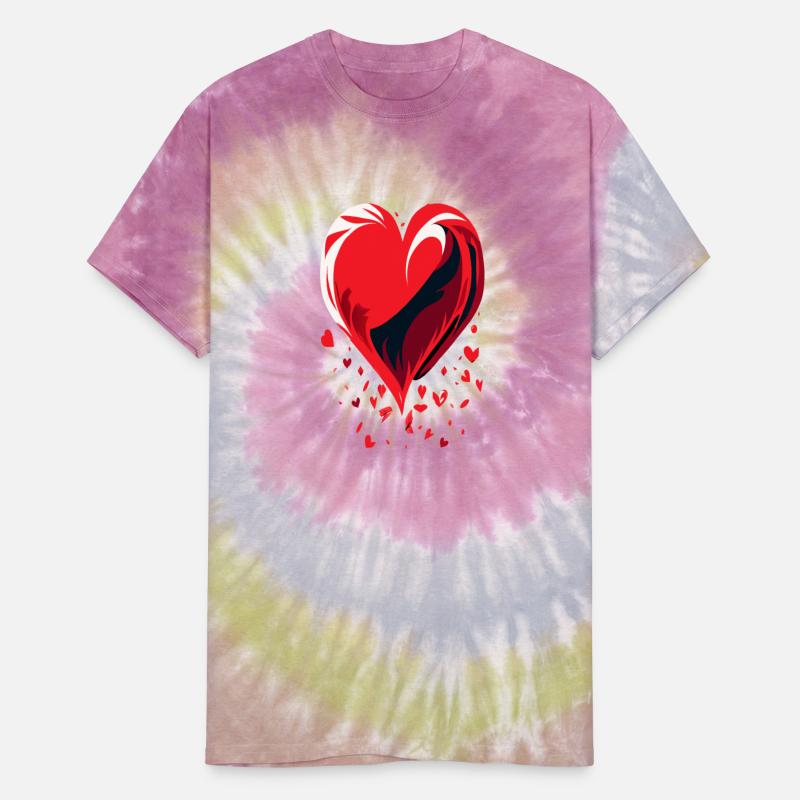 Fragmented Affection,falling heart illustration