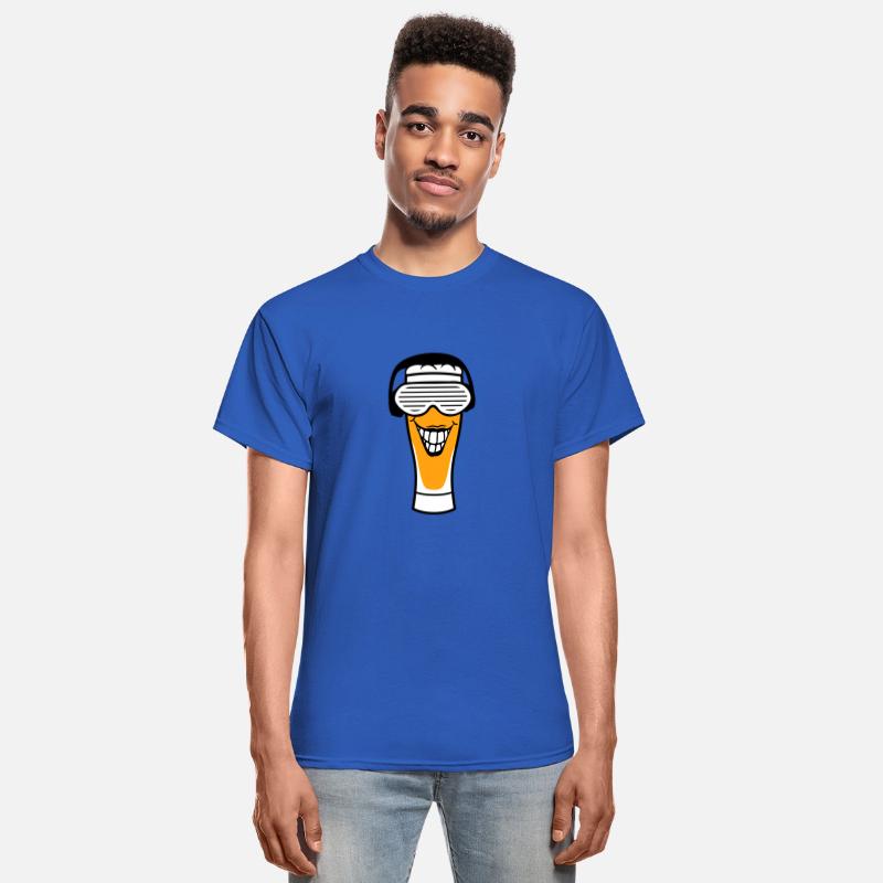 Funny Alcohol Beer Glass Face Smiling Music Party