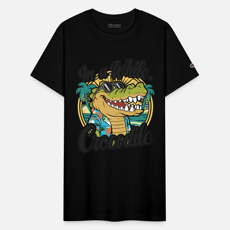 Funny Crocodile Saying Quote In A While Crocodile