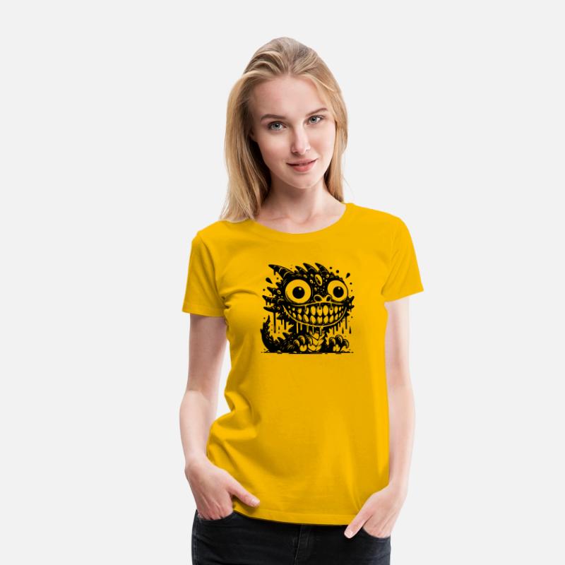 Funny Fantasy Monster With A Wild Grin