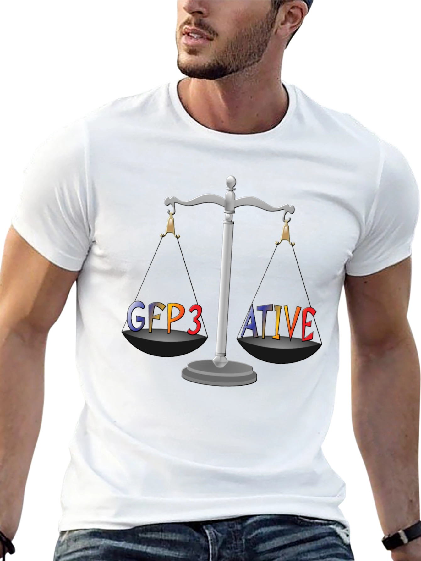 GFP3ATIVE Black Graphic T-Shirt