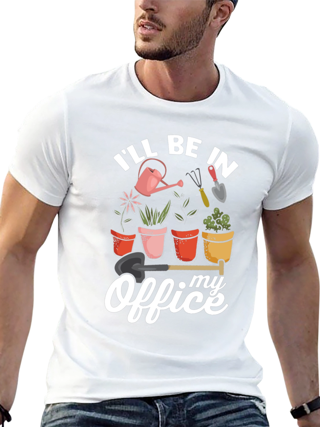 Gardening Office Graphic T-Shirt