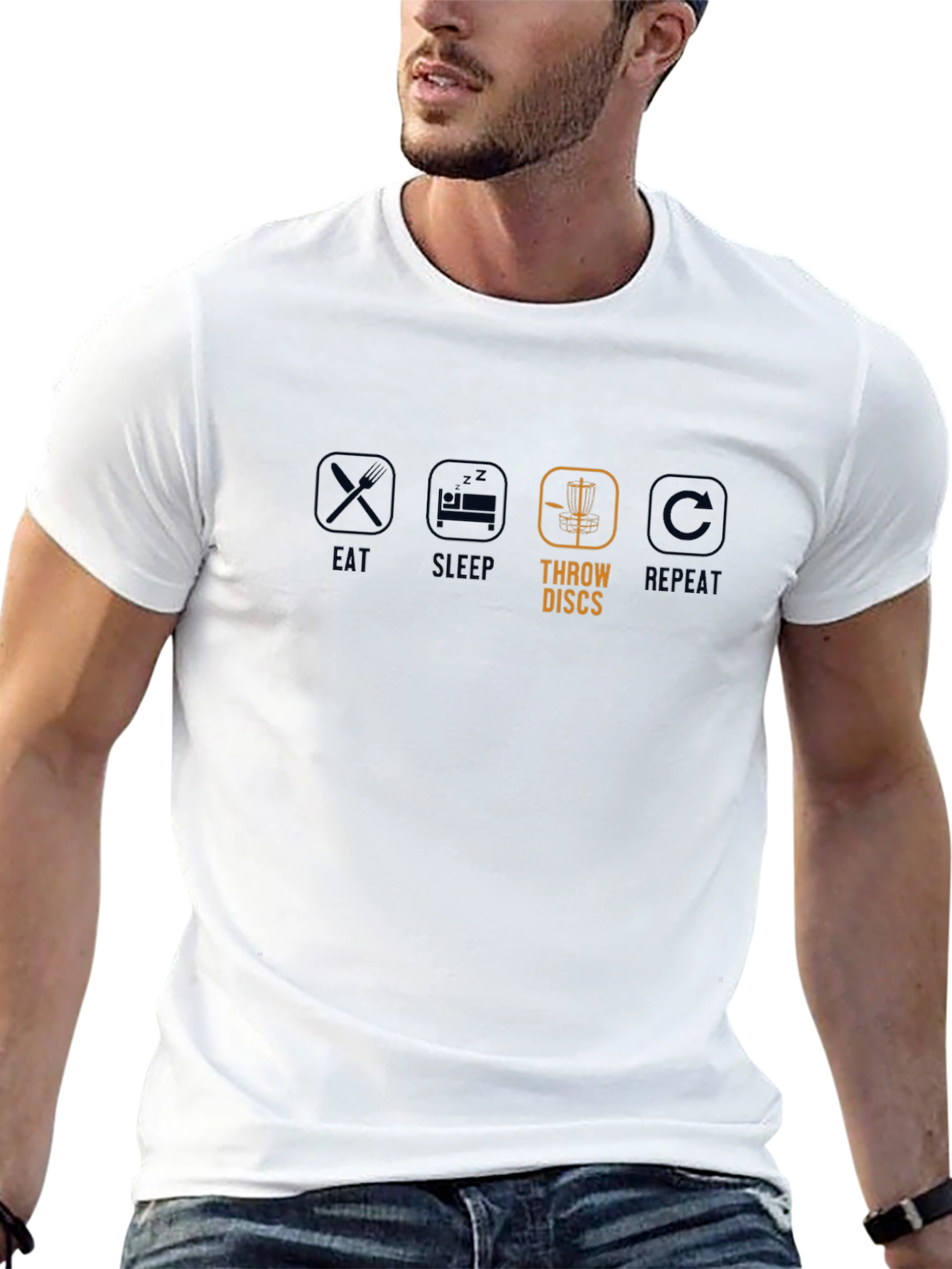 Eat Sleep Throw Discs Repeat T-Shirt
