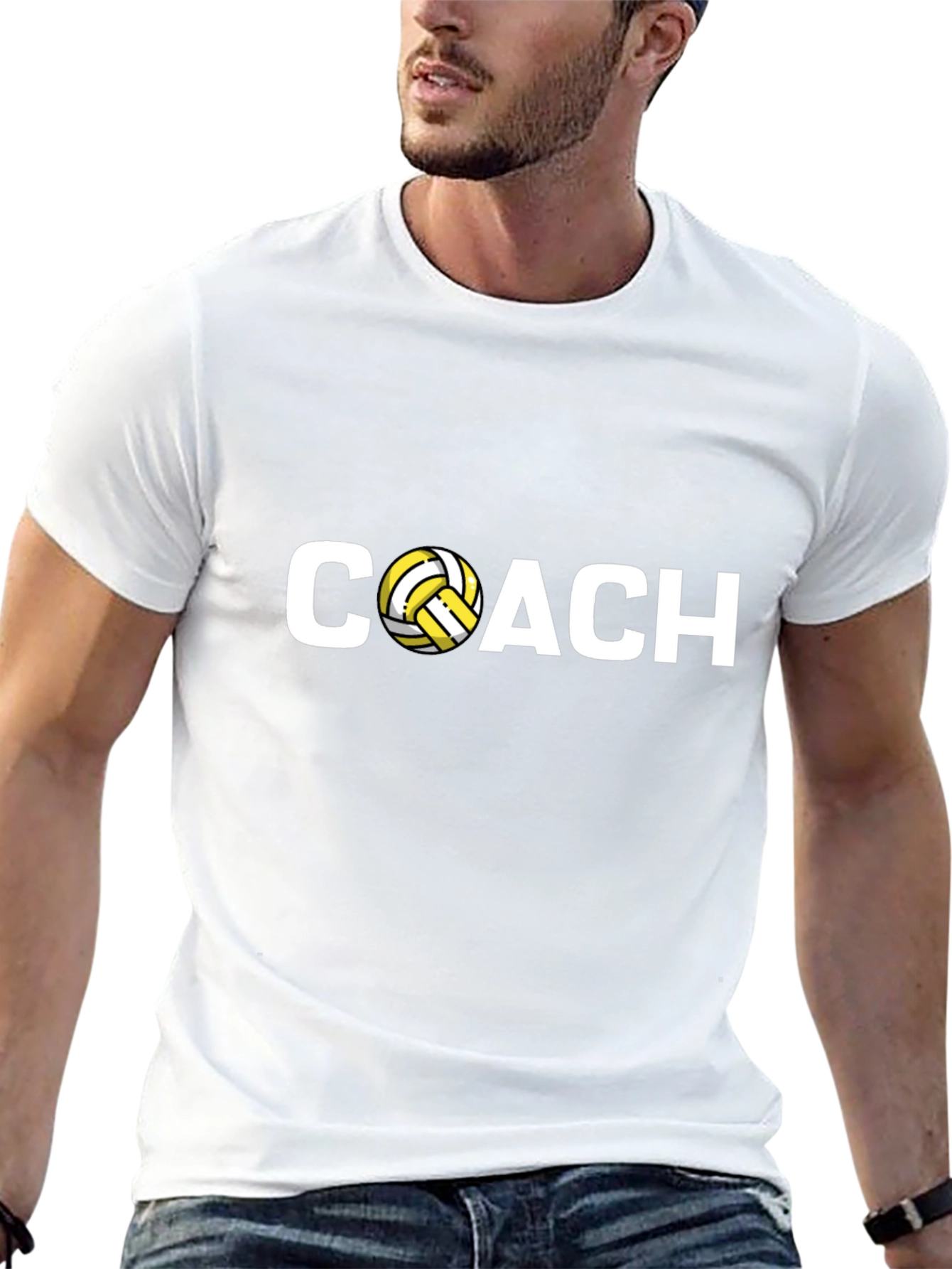 Volleyball Coach Black T-Shirt