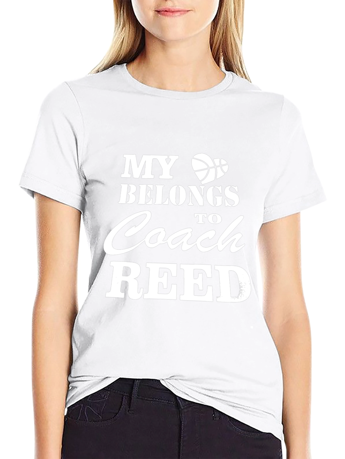 Basketball Coach Shirt: My Heart Belongs to Coach Reed