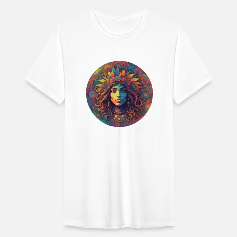 God Spell Love Child Hippie Face design