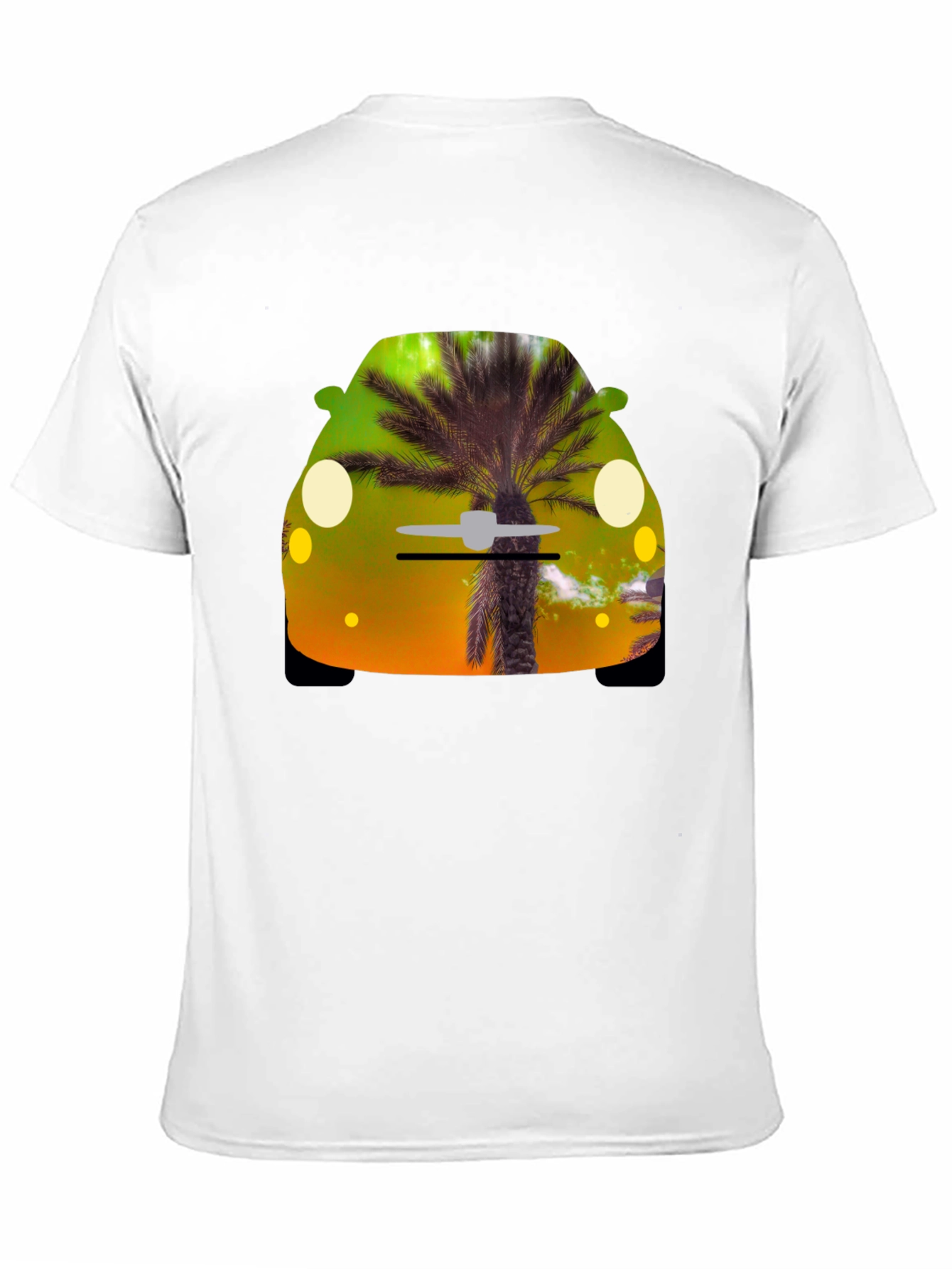 Tropical Car Graphic T-Shirt