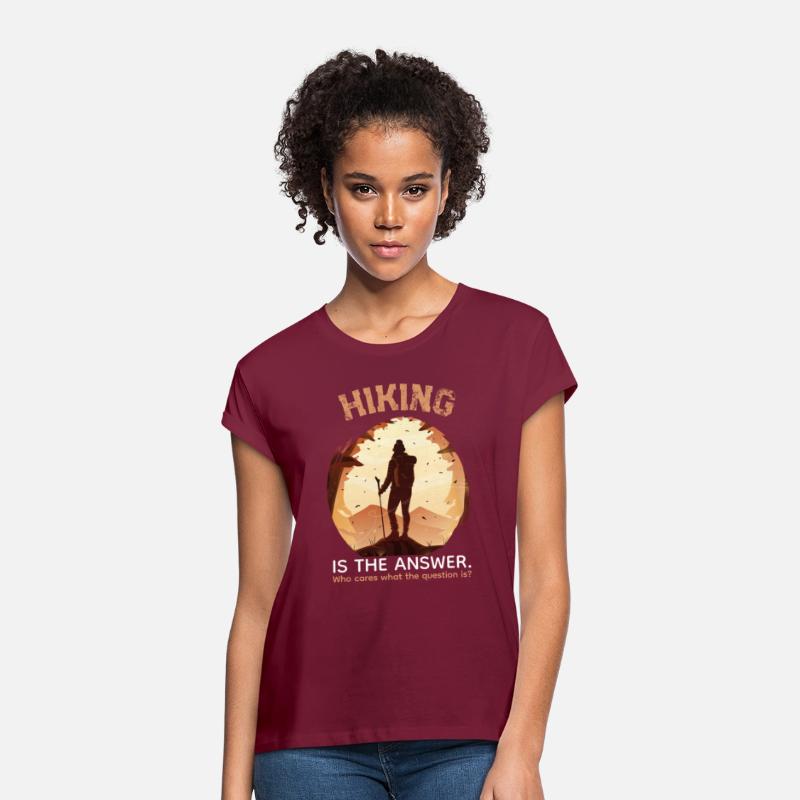 hiking is the answer hike lover hiking t shirt