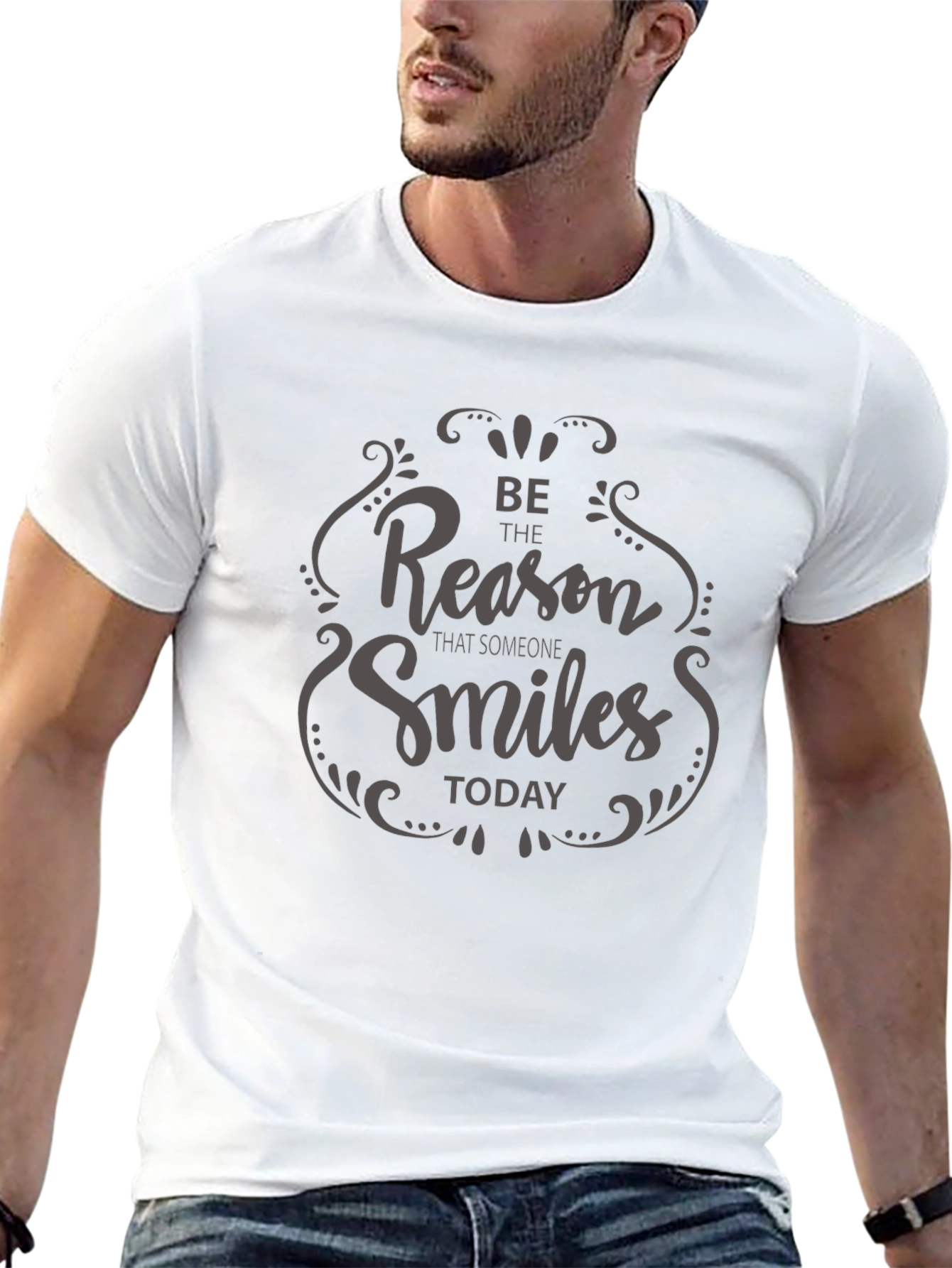 Be The Reason Smiles Graphic Tee - Black